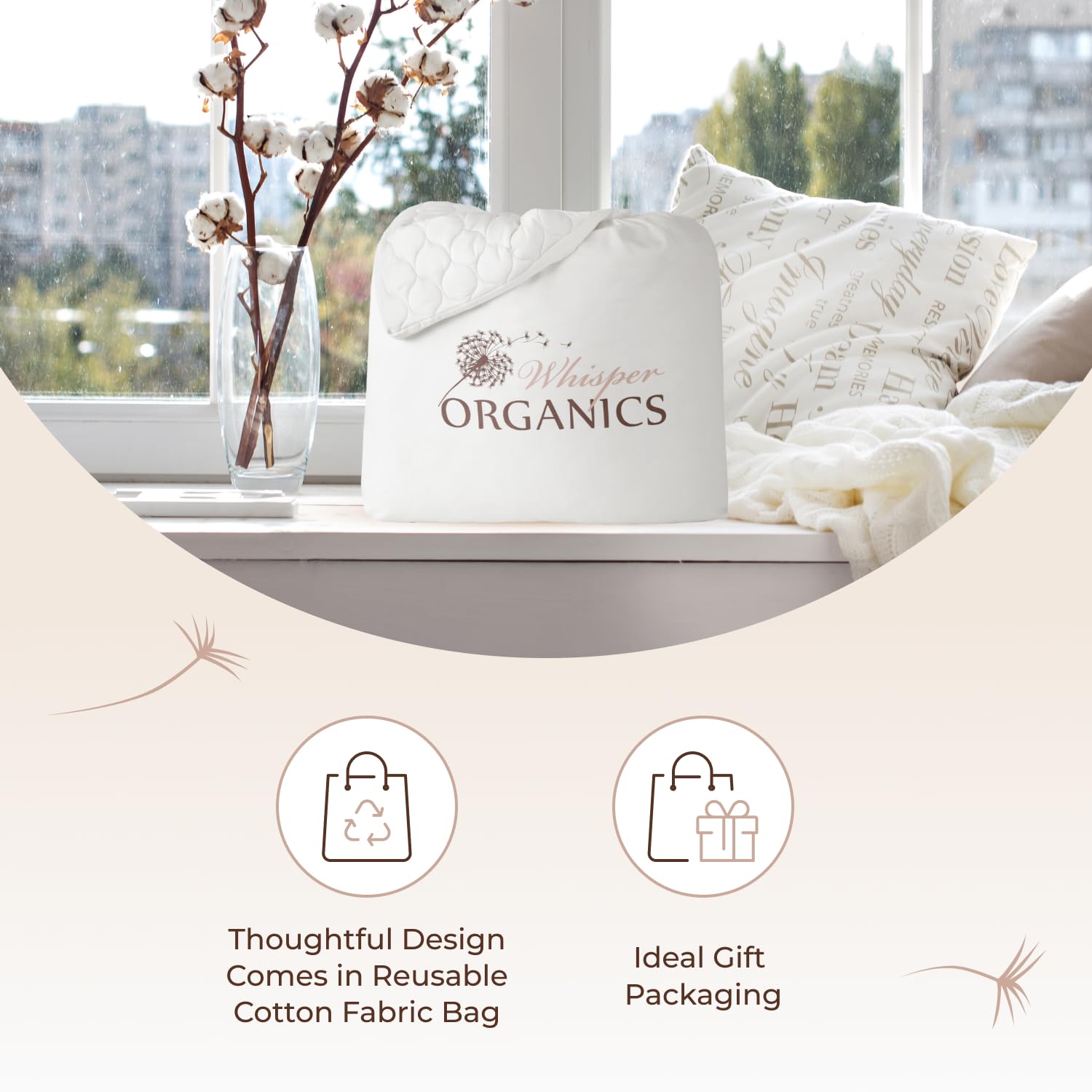 100% Cotton Organic Mattress Pad