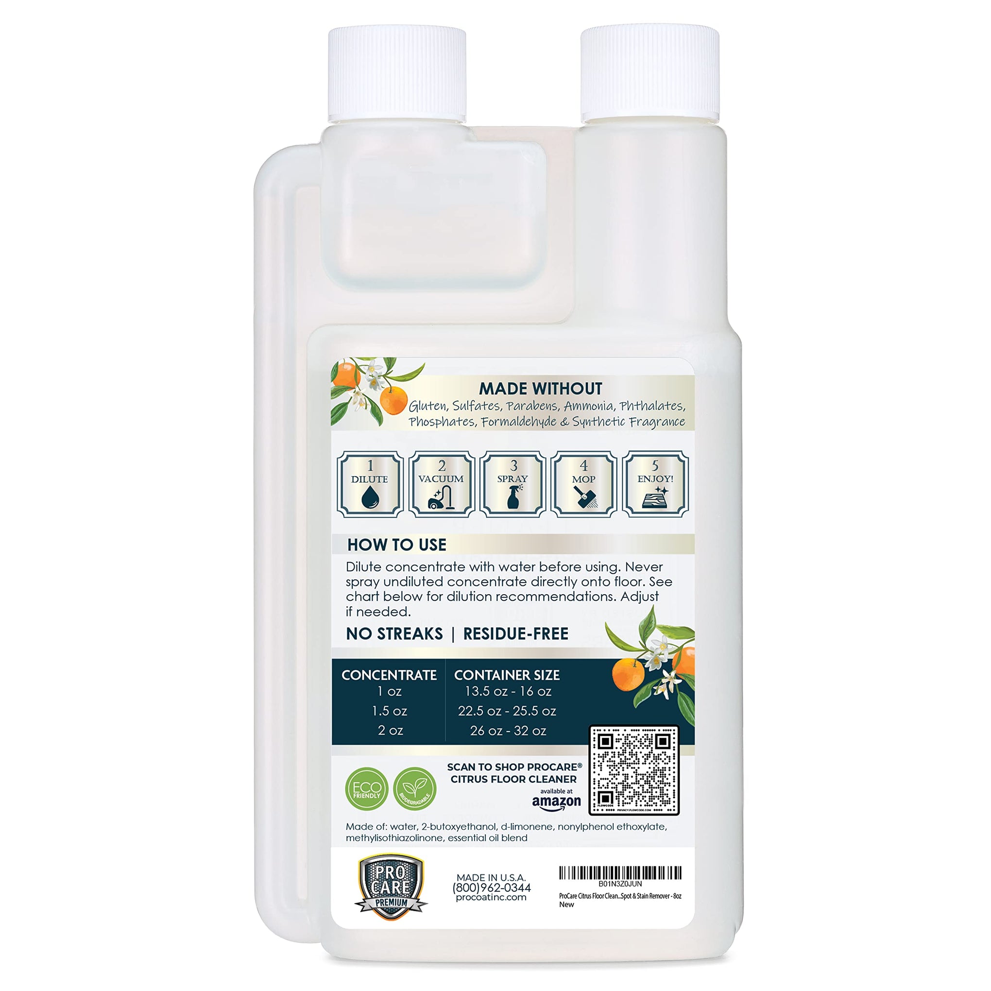 Citrus Floor Cleaner Concentrate (16 Fl Oz)