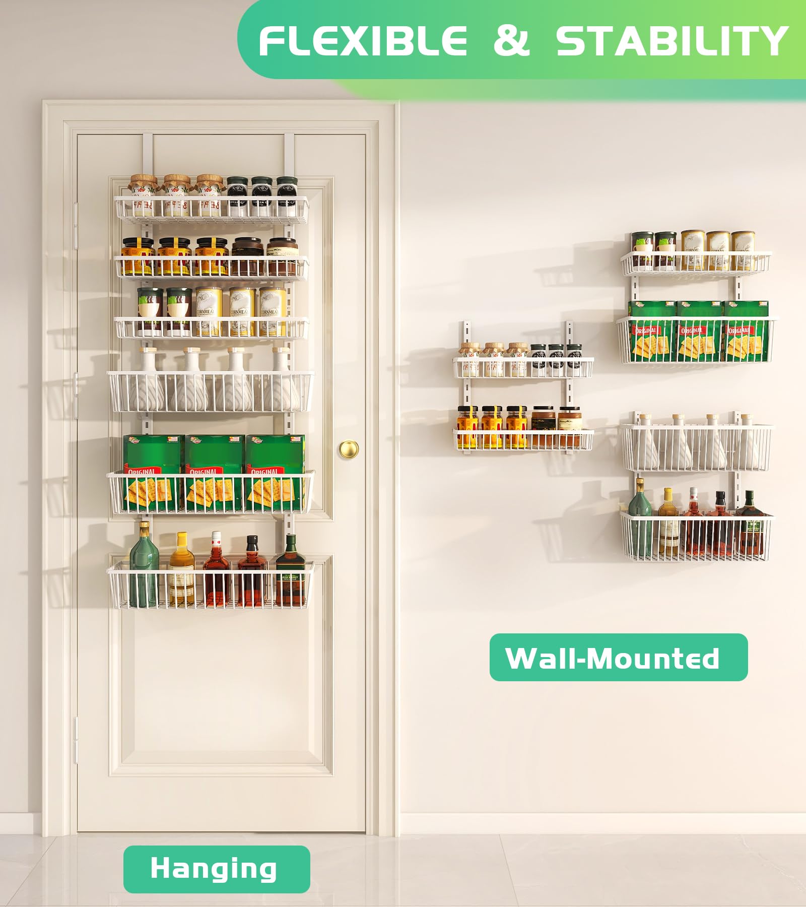 Over The Door Pantry Organizer (6 Count)