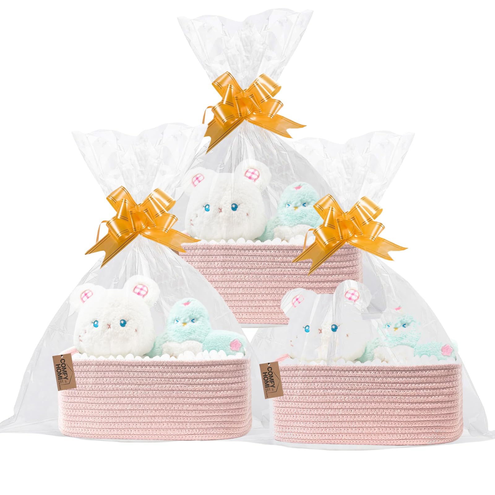 13" x 8.5" x 5.1" Storage Baskets for Organizing (3 Count)