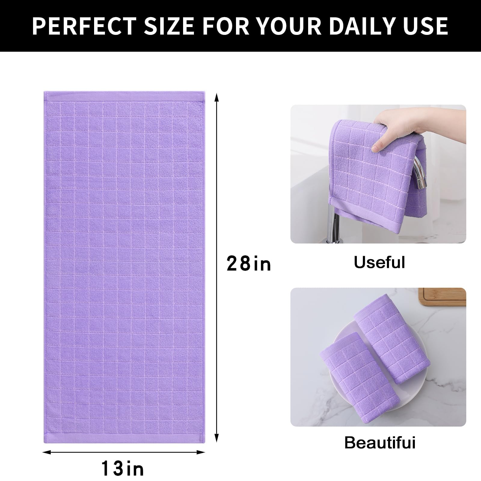 100% Cotton Terry Kitchen Towels (12 Count)
