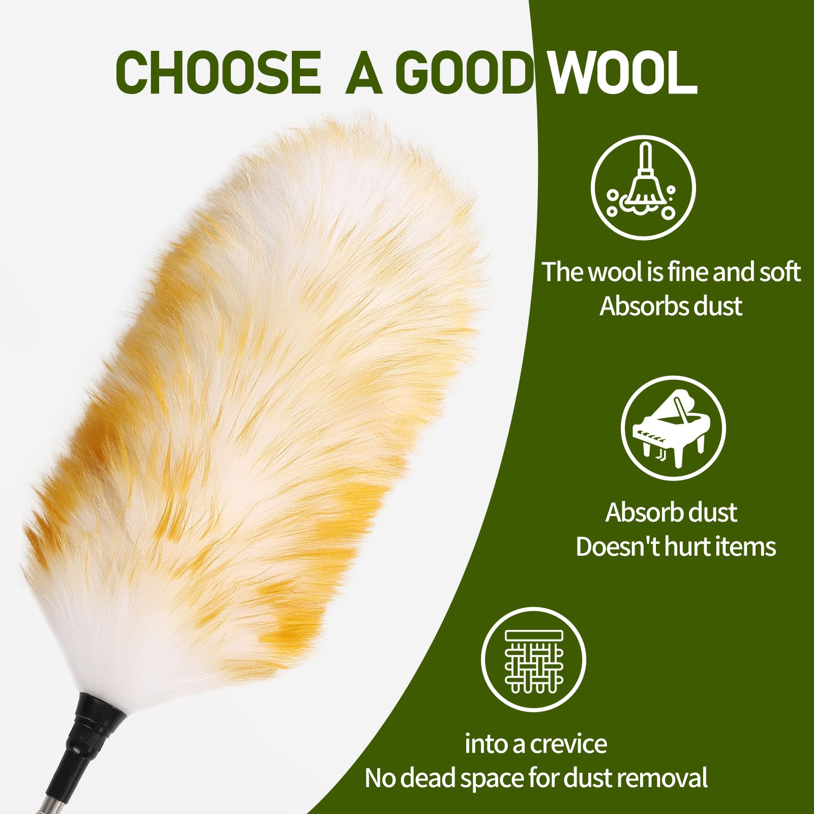 Extendable Lambswool Duster 25 (2 Count)