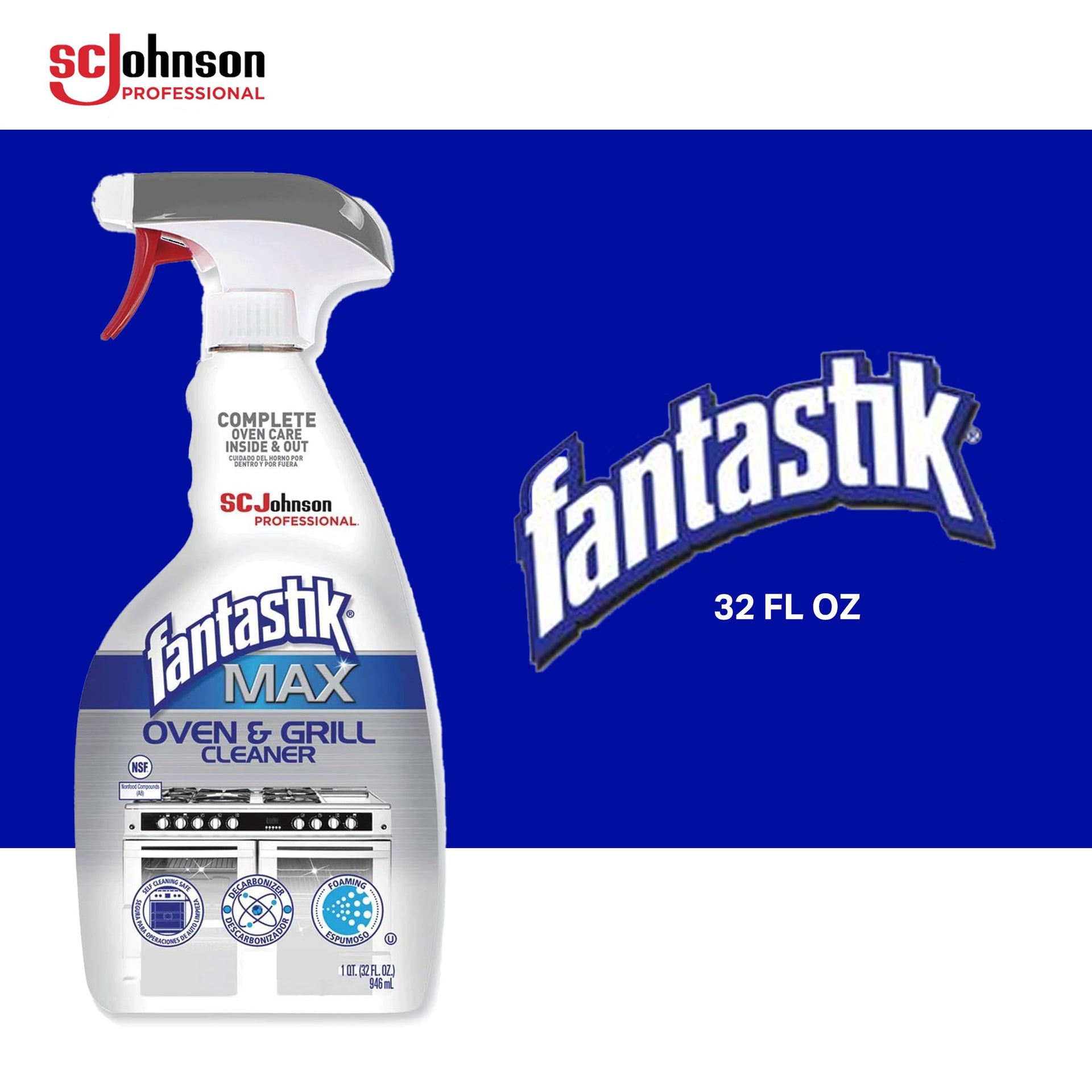 Fantastik Max Oven & Grill Cleaner Spray (32 Fl Oz)