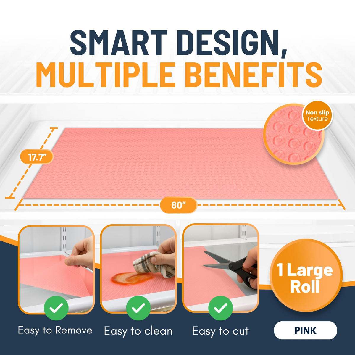 Refrigerator Liners for Shelves by Linda’s Essentials