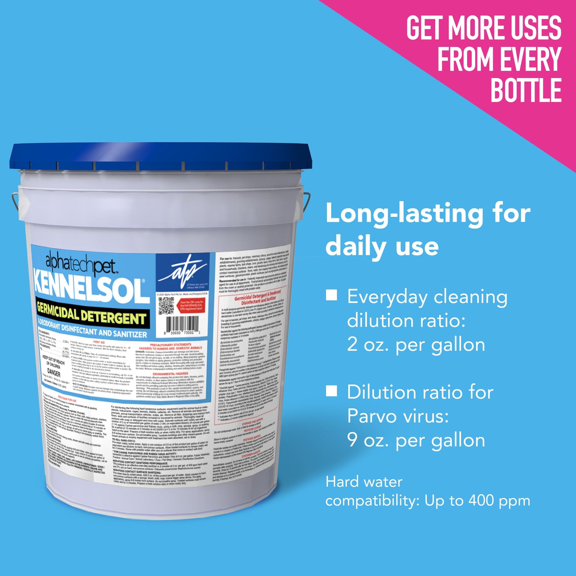 KennelSol Disinfectant & Cleaner for Kennels (640 Fl Oz) - ModHome Supplies