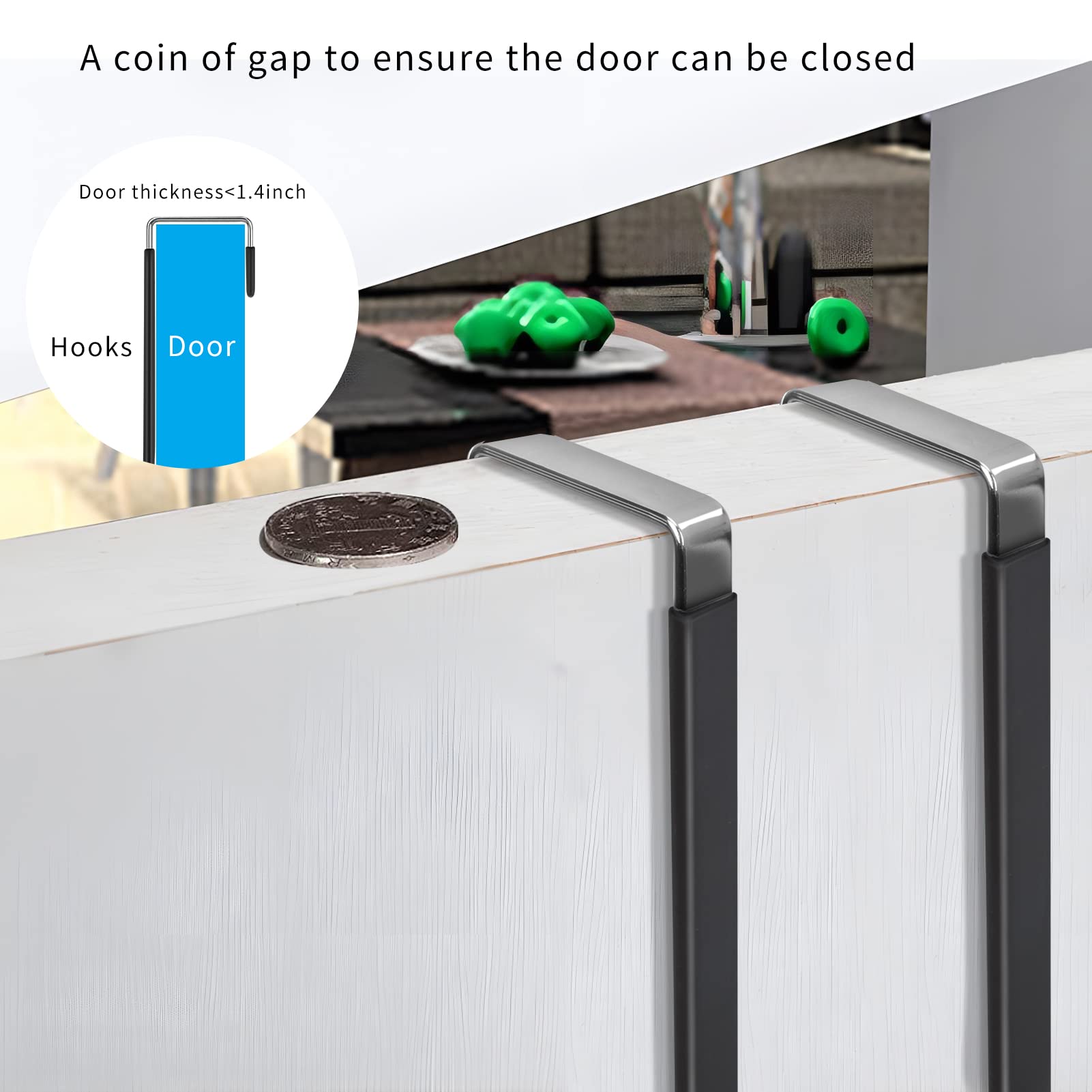 Over the Door Hooks (4 Count)