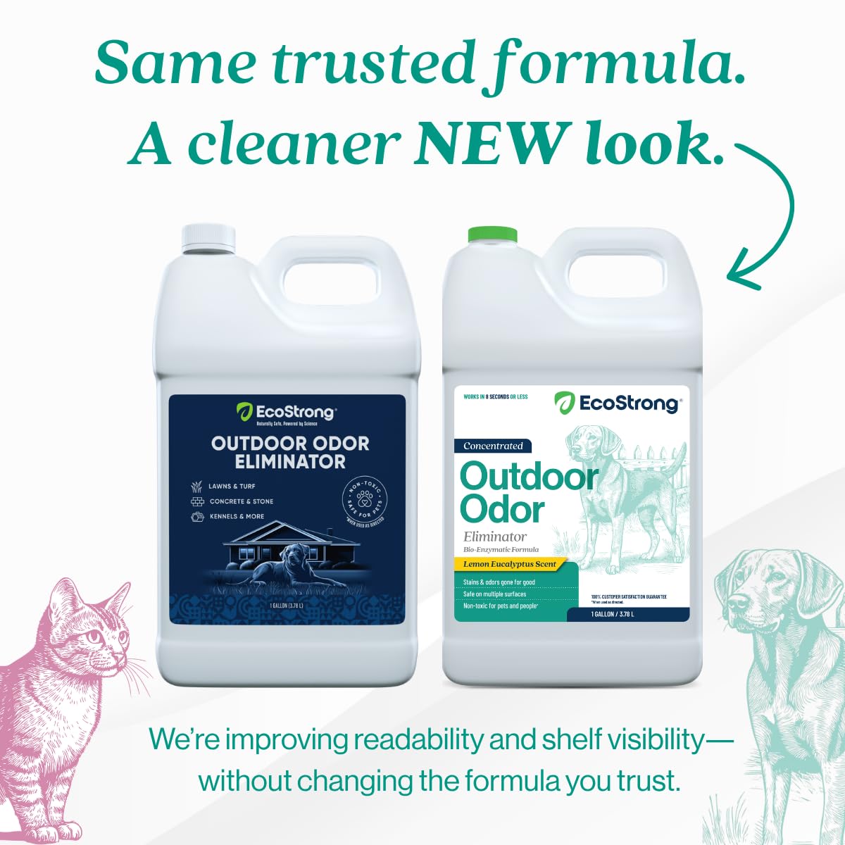 Outdoor Odor Eliminator Outside Dog Urine Enzyme Cleaner Powerful Pet