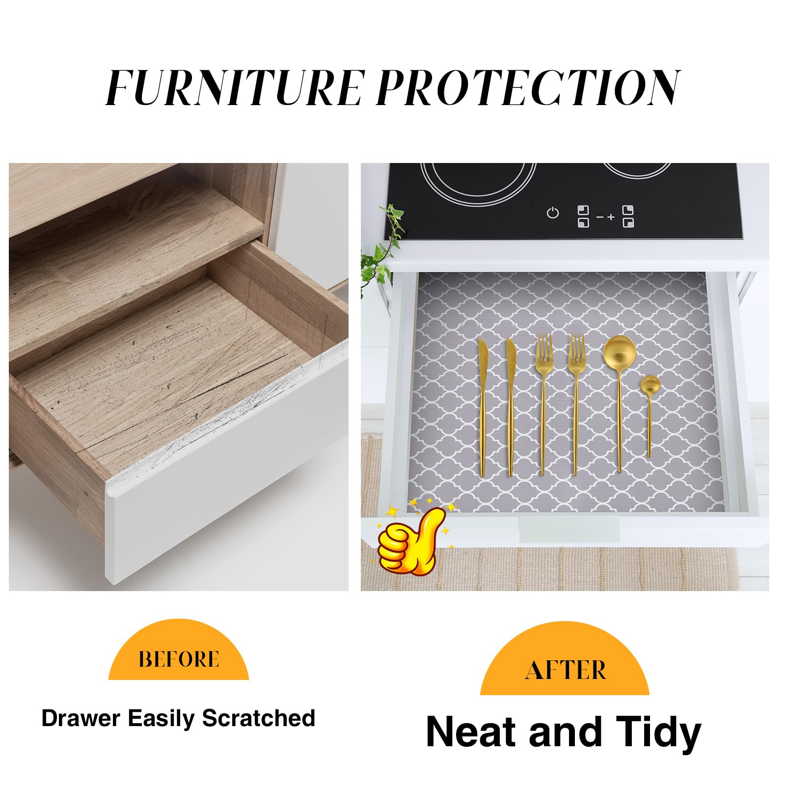 Glotoch Drawer Liner and Shelf Liner (5 Sq Ft)