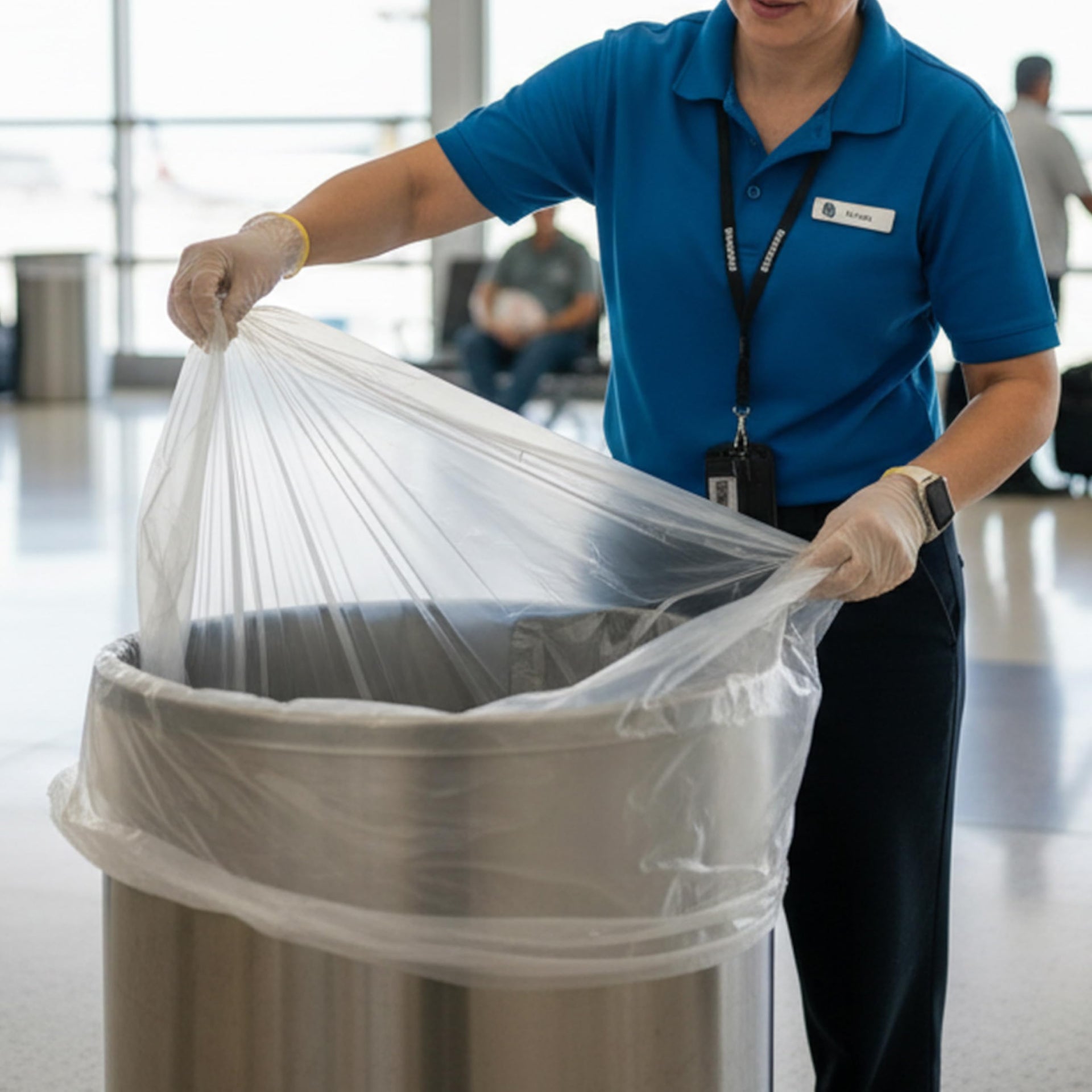 40 45 Gallon Clear Trash Can Liners (250 Count)