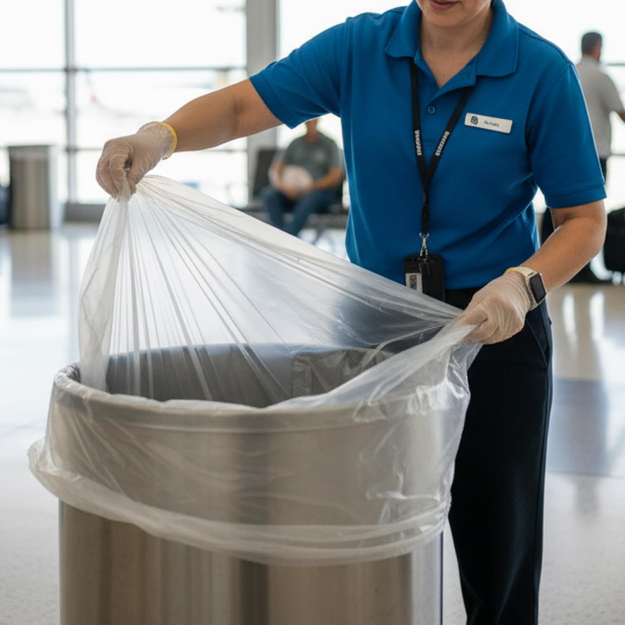 40 45 Gallon Clear Trash Can Liners (250 Count)