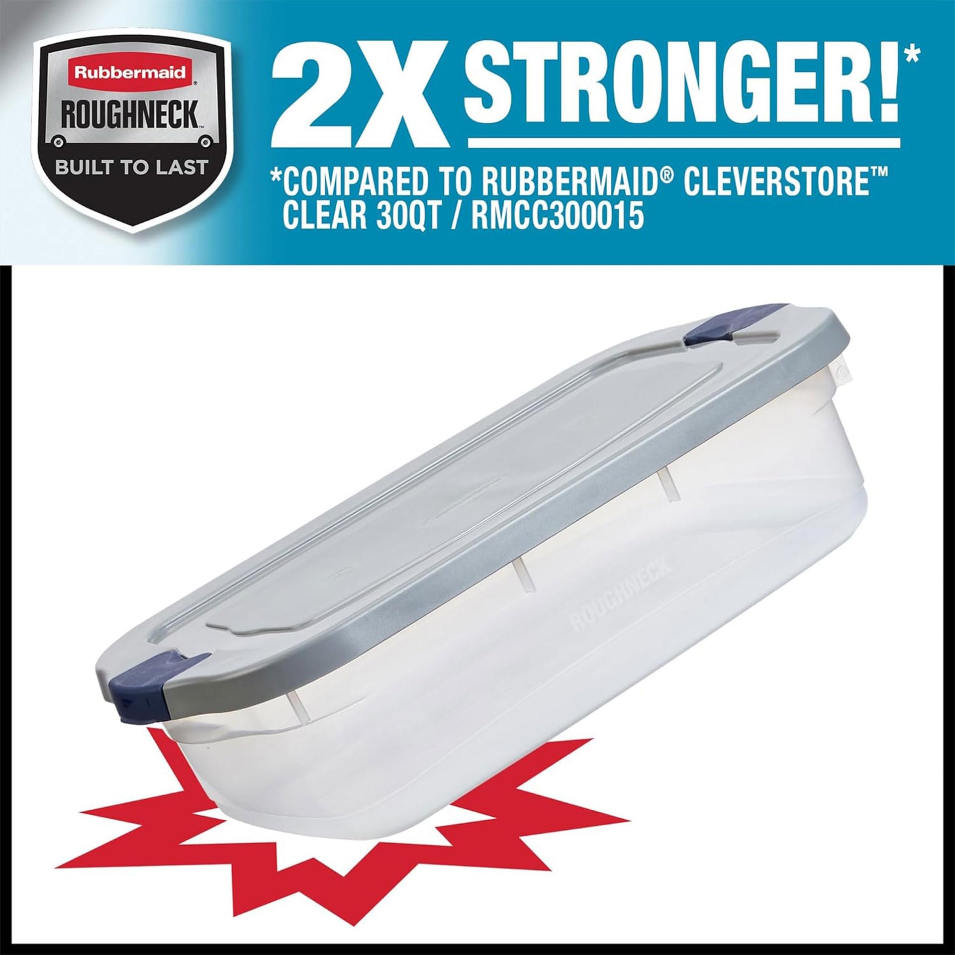 6 Pack Roughneck Clear Storage Containers (6 Count)