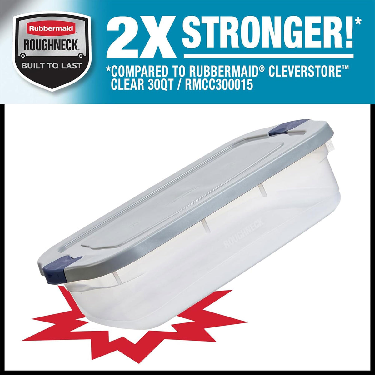 6 Pack Roughneck Clear Storage Containers (6 Count)