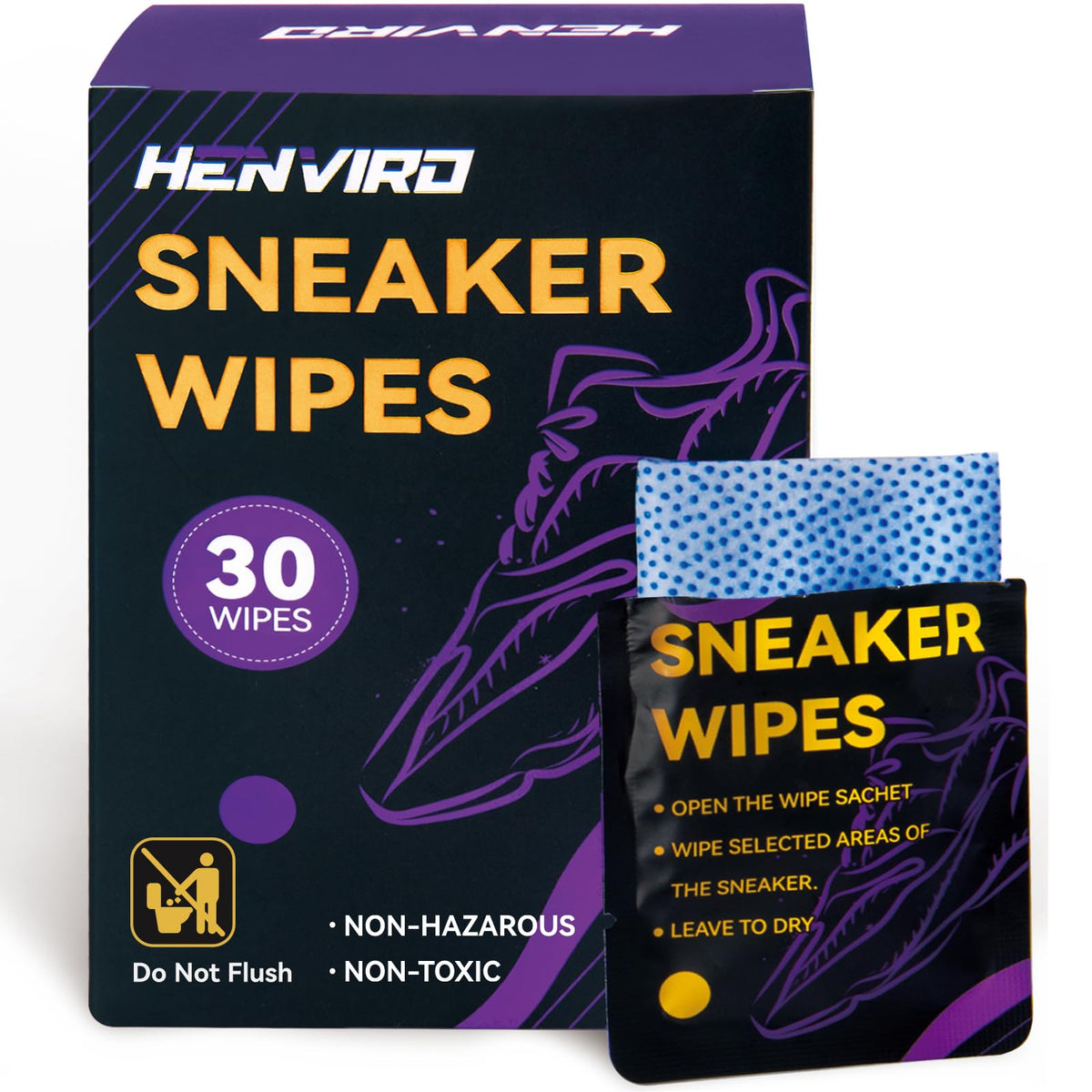 Shoe and Sneaker Cleaner Wipes (30 Count)