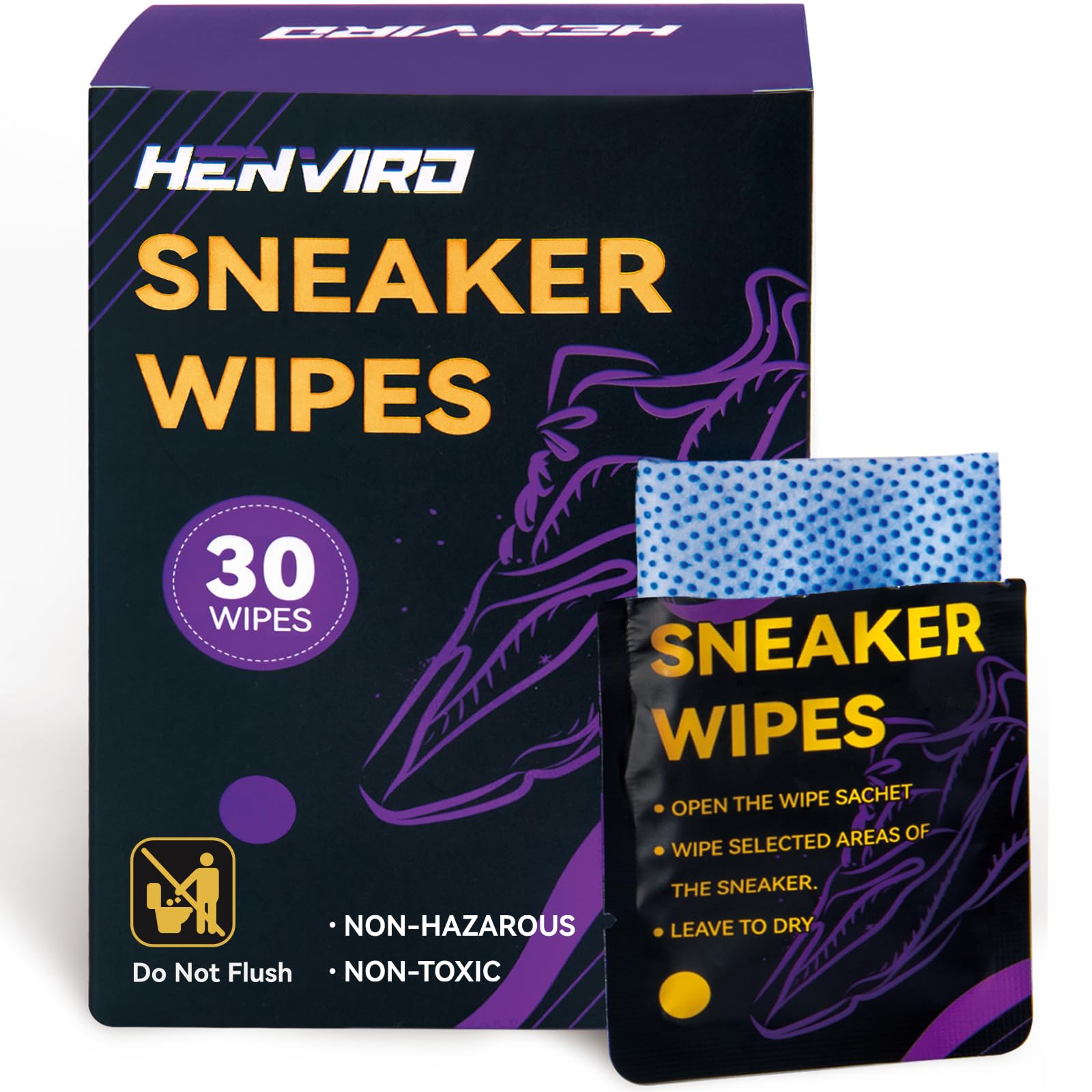 Shoe and Sneaker Cleaner Wipes (30 Count)