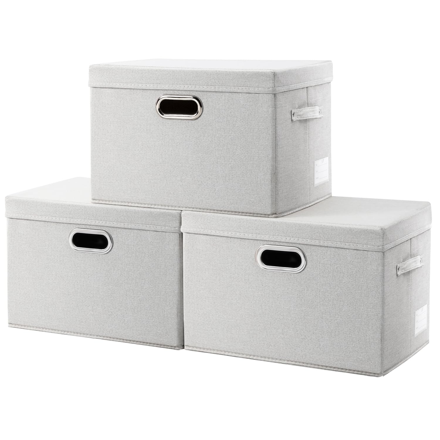 Collapsible Storage Bin with Lid [3 (3 Count)