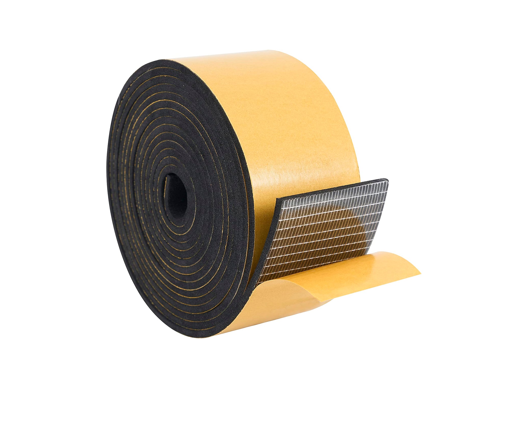 High Density Foam Weather Stripping Door Seal Strip Insulation Tape Roll for Insulating Door Frame (10 Foot)
