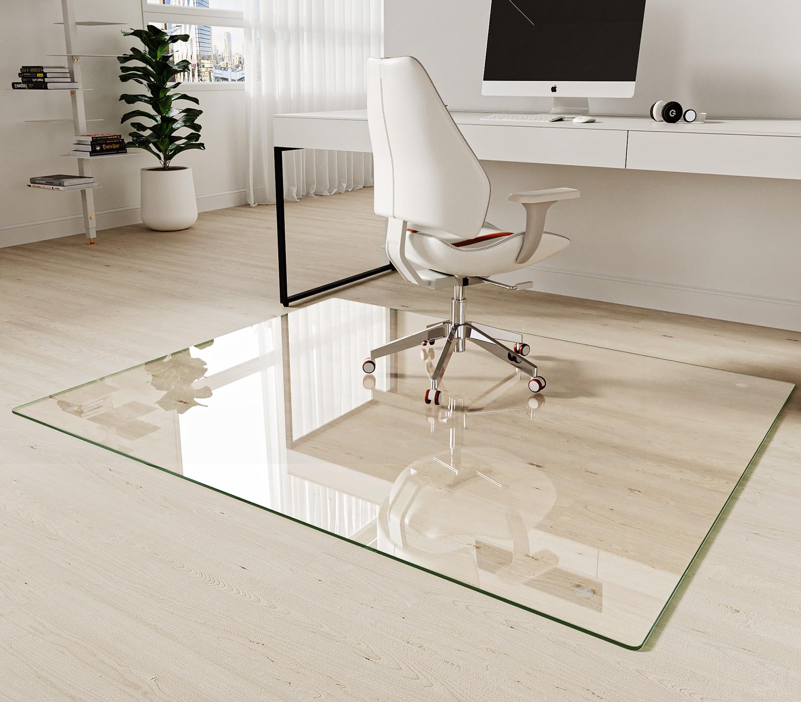 Tempered Glass Chair Mat 51"x63"
