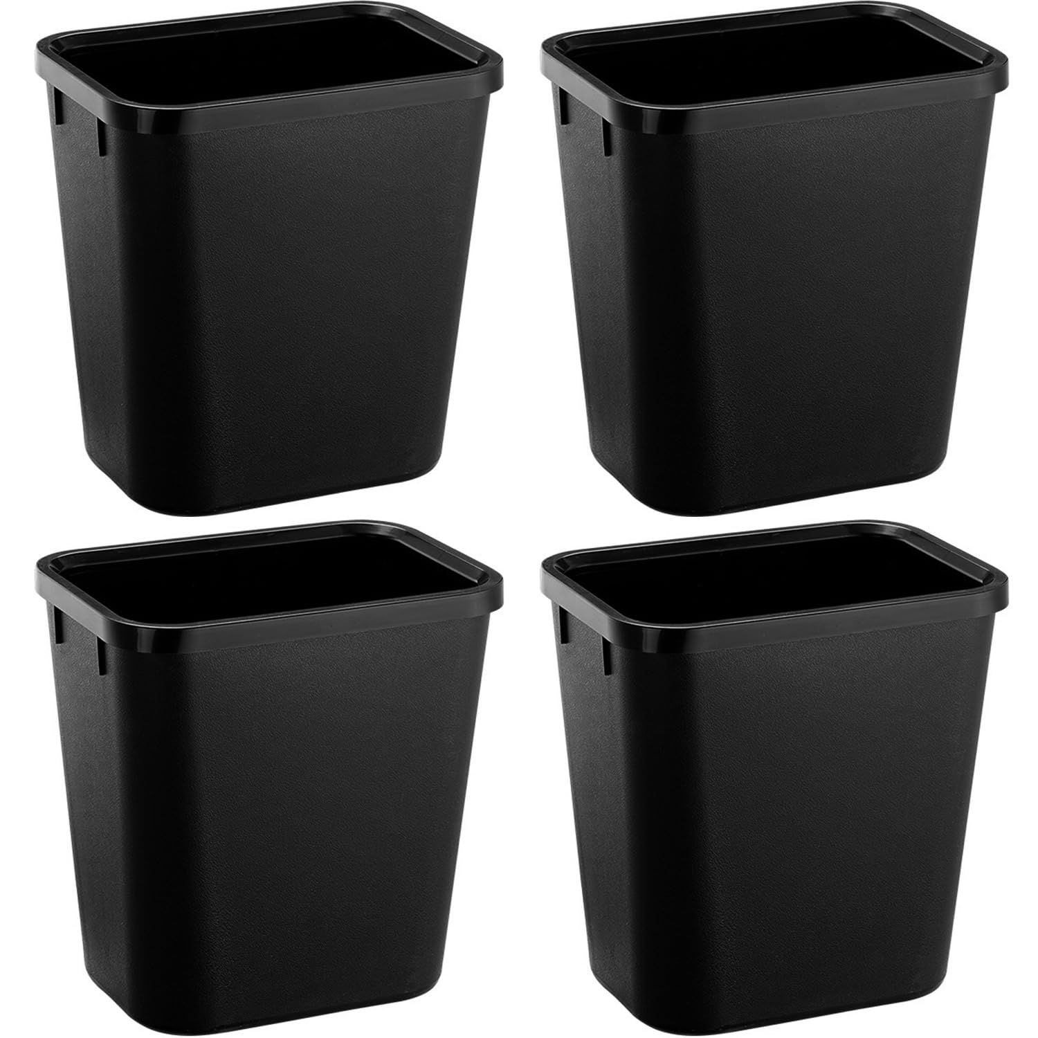 Black Small Trash Can 4Pack (4 Count)