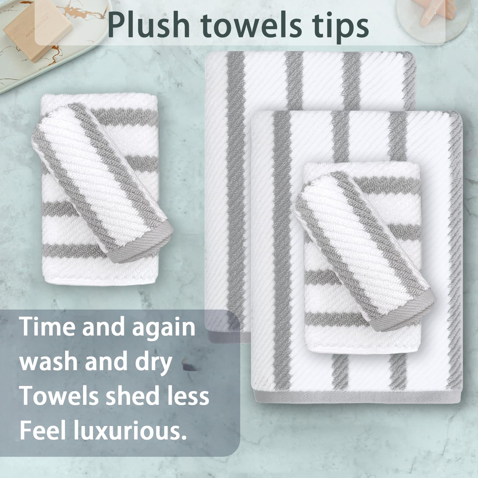 6PC Towel Set (6 Count)