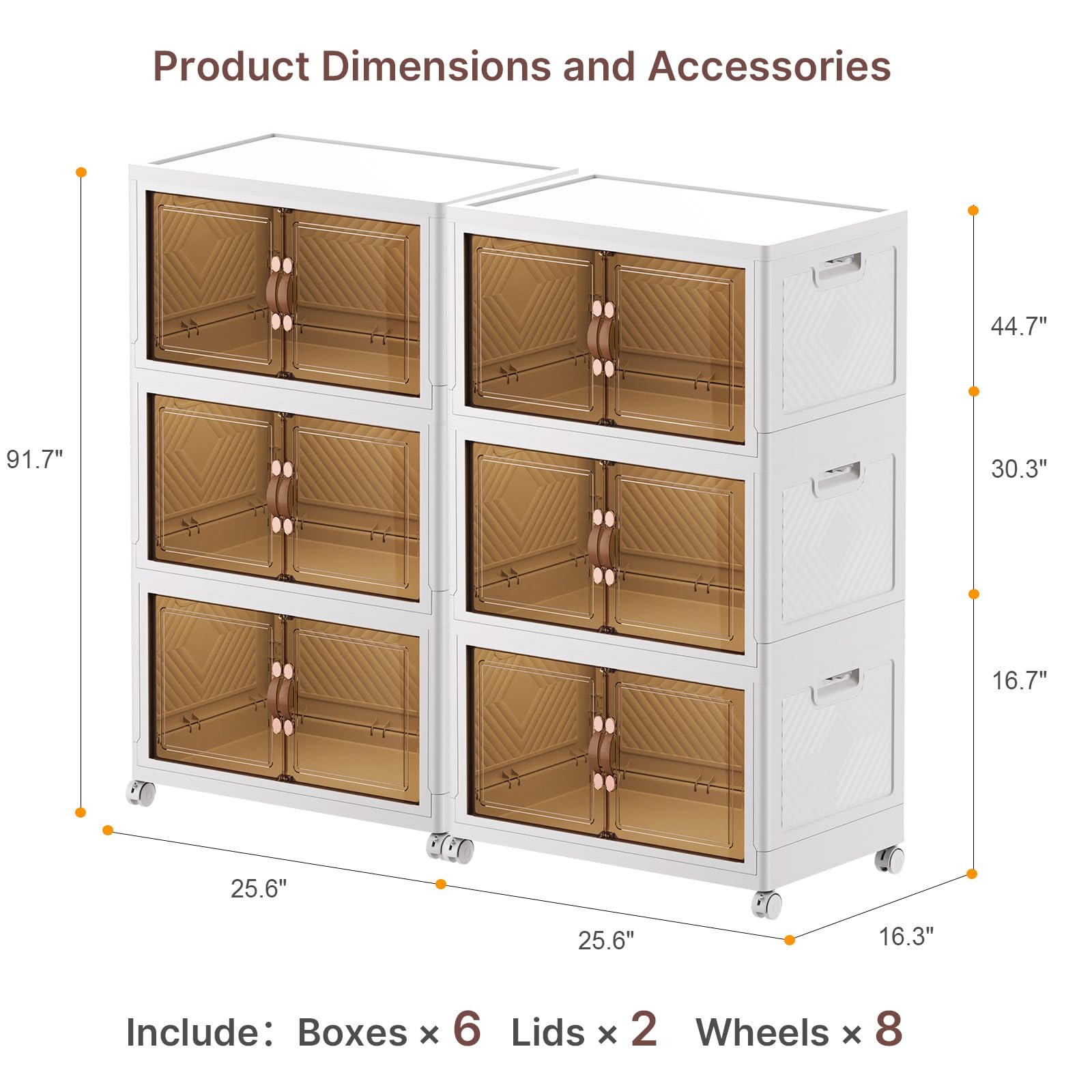 Stackable Storage Bins (8 Count)