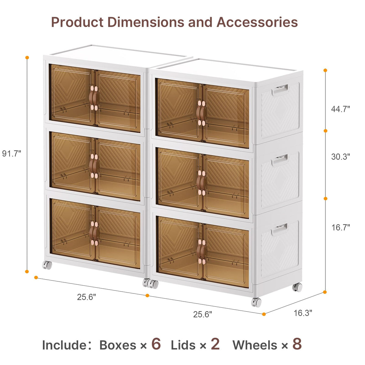 Stackable Storage Bins (6 Count)