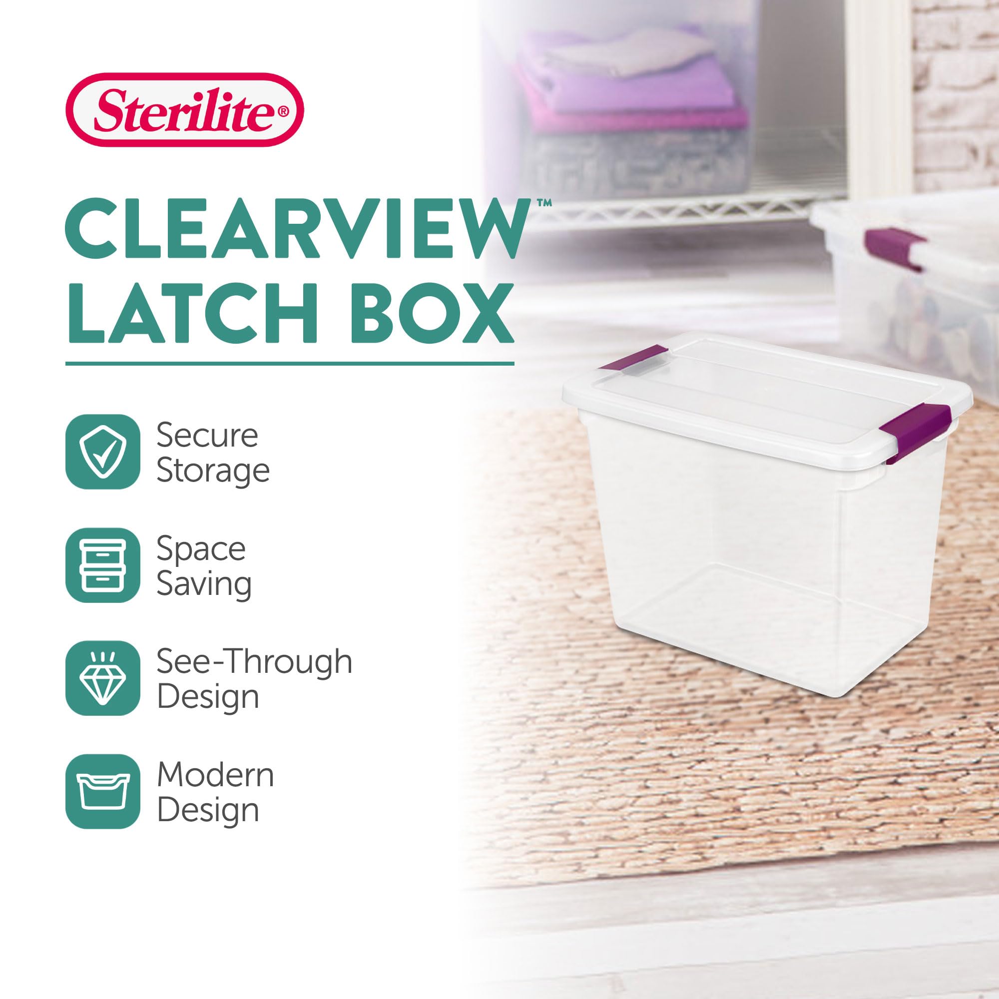 27 Quart ClearView Latch Box