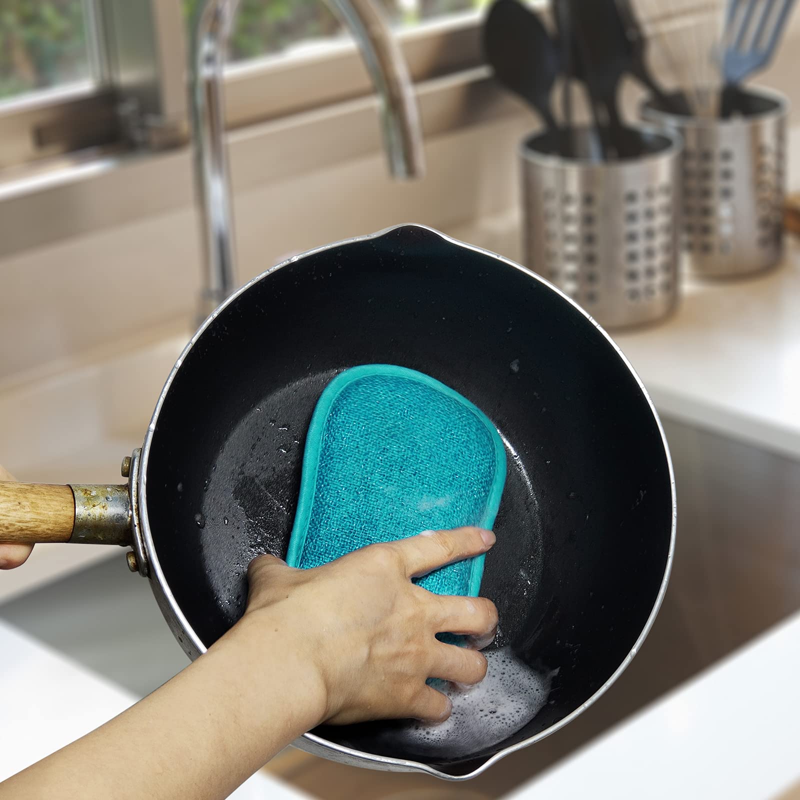 Kitchen Dish Sponge Scrubber Non Scratch (5 Count)