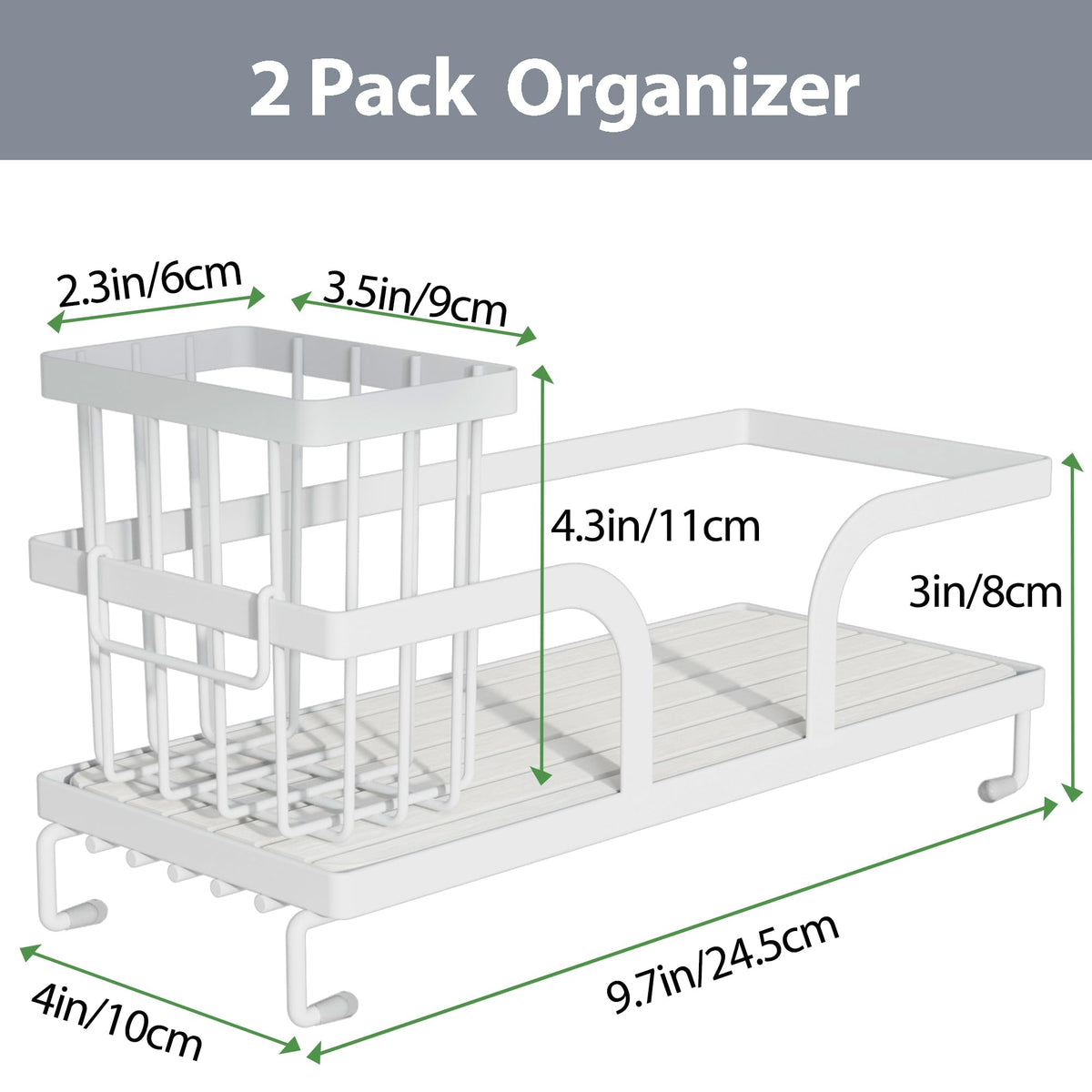 Bathroom Counter Organizer (2 Count)