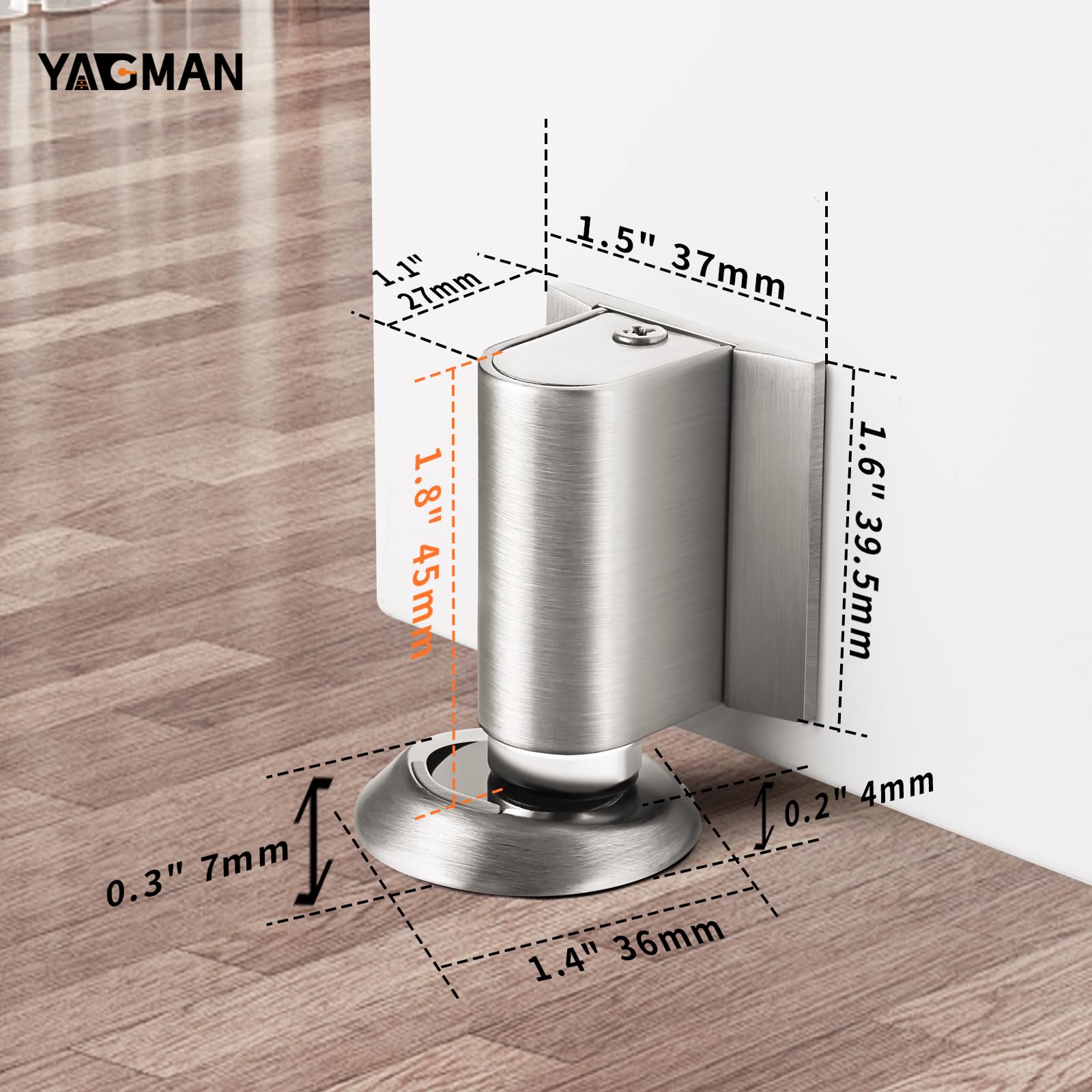 Magnetic Door Stopper Floor Mount