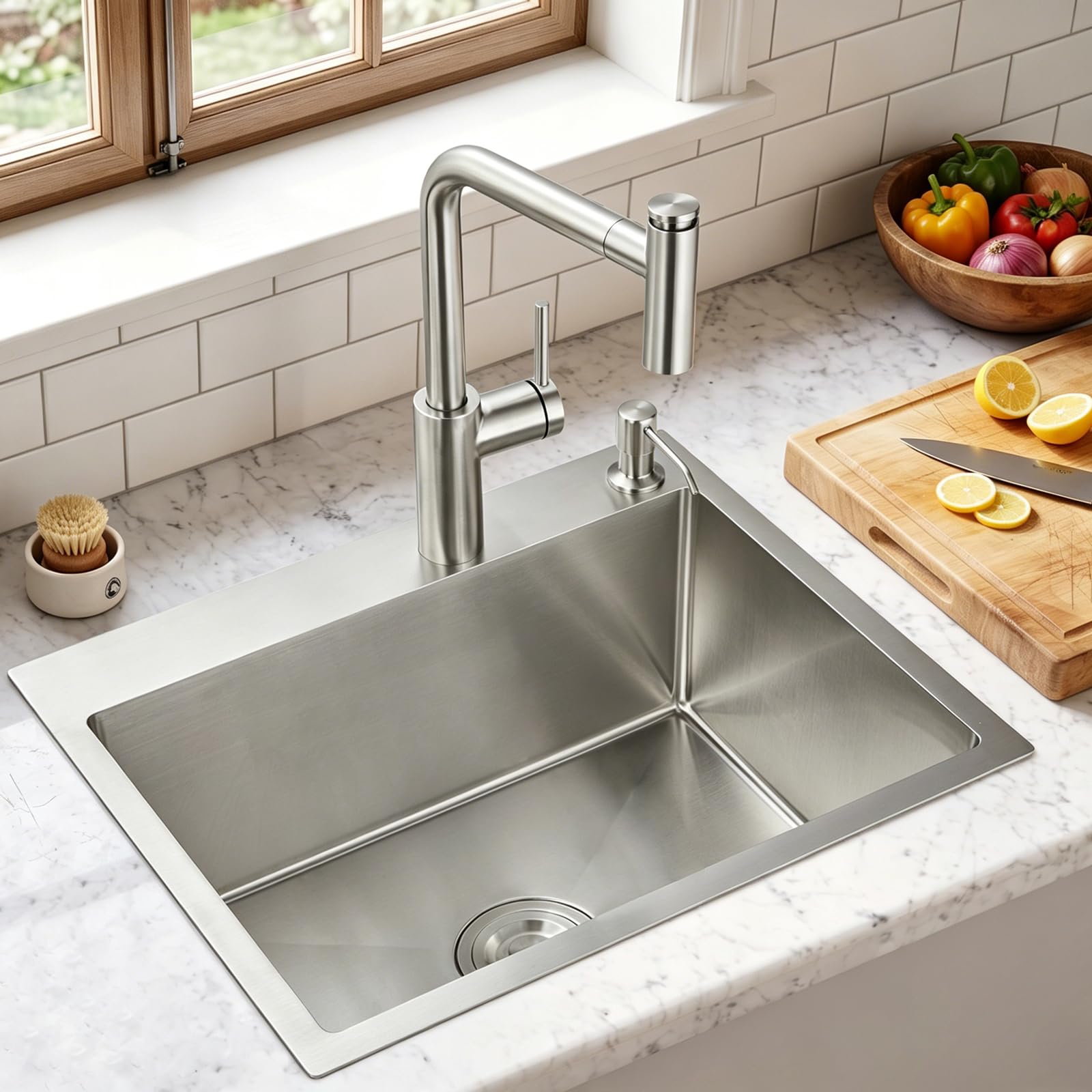 21.6x17.7 inch Drop in Kitchen Sink
