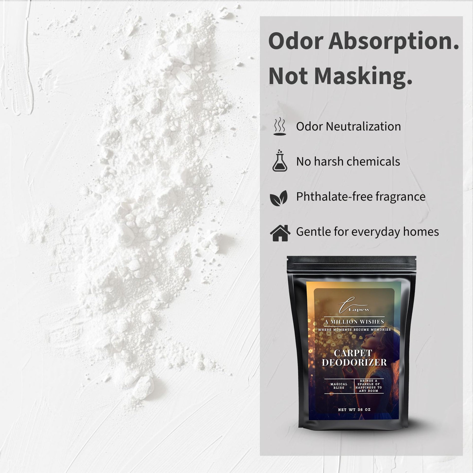 A Million Wishes Carpet Deodorizer Powder (36 Ounce)