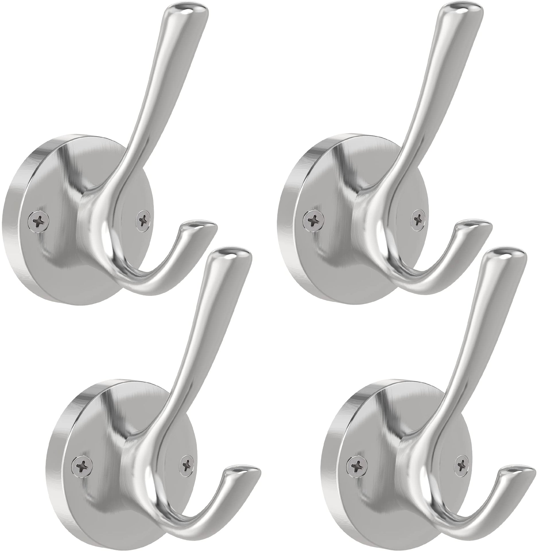 Brushed Nickel Wall Hooks