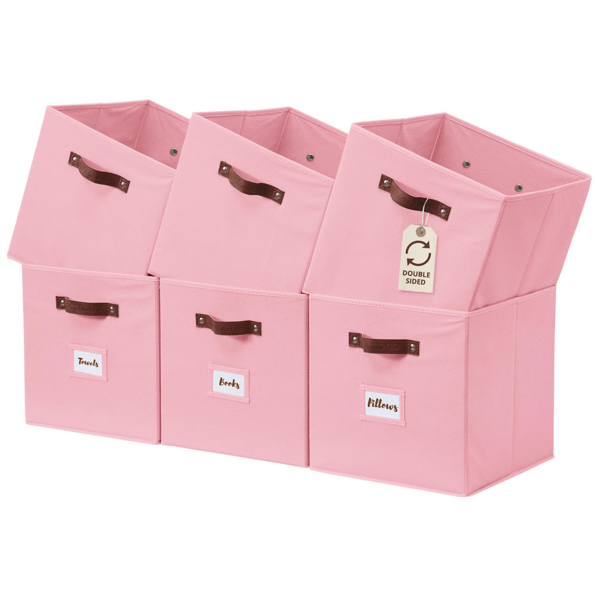 Storage Bins Cube Storage Bin with Labels (6 Count)