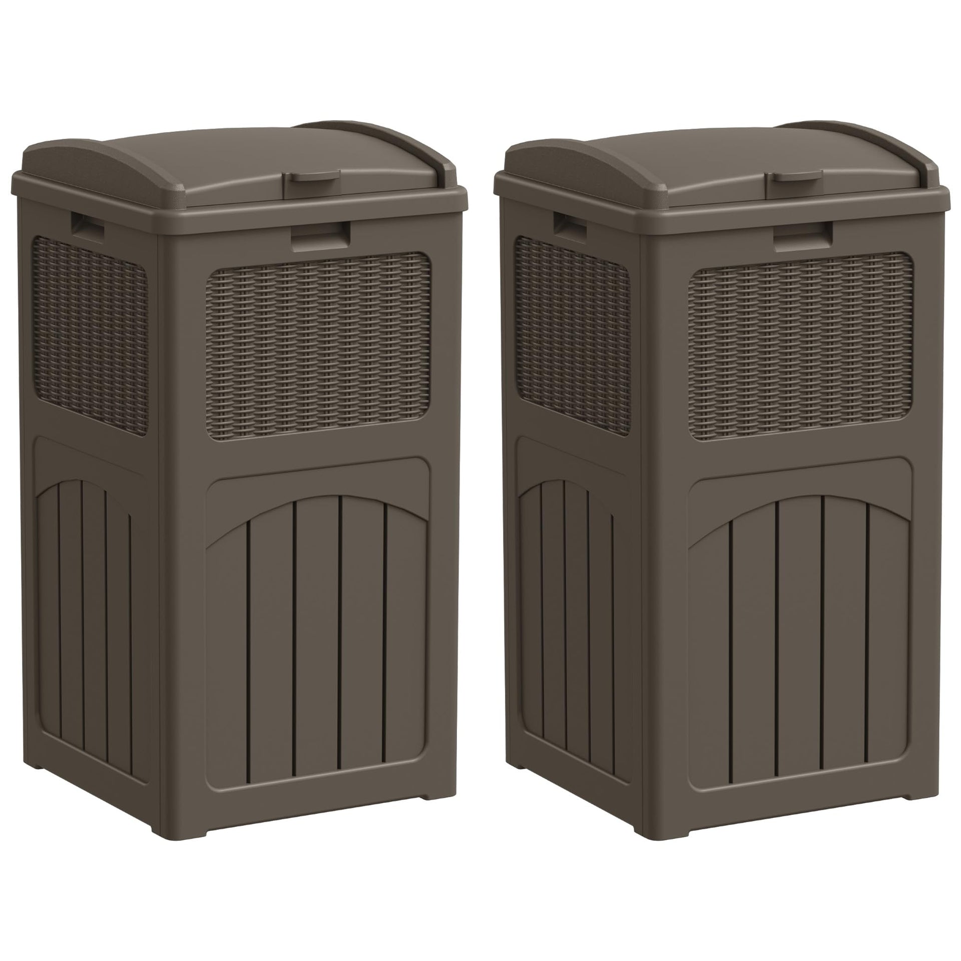 33 Gallon Outdoor Trash Can with Lid