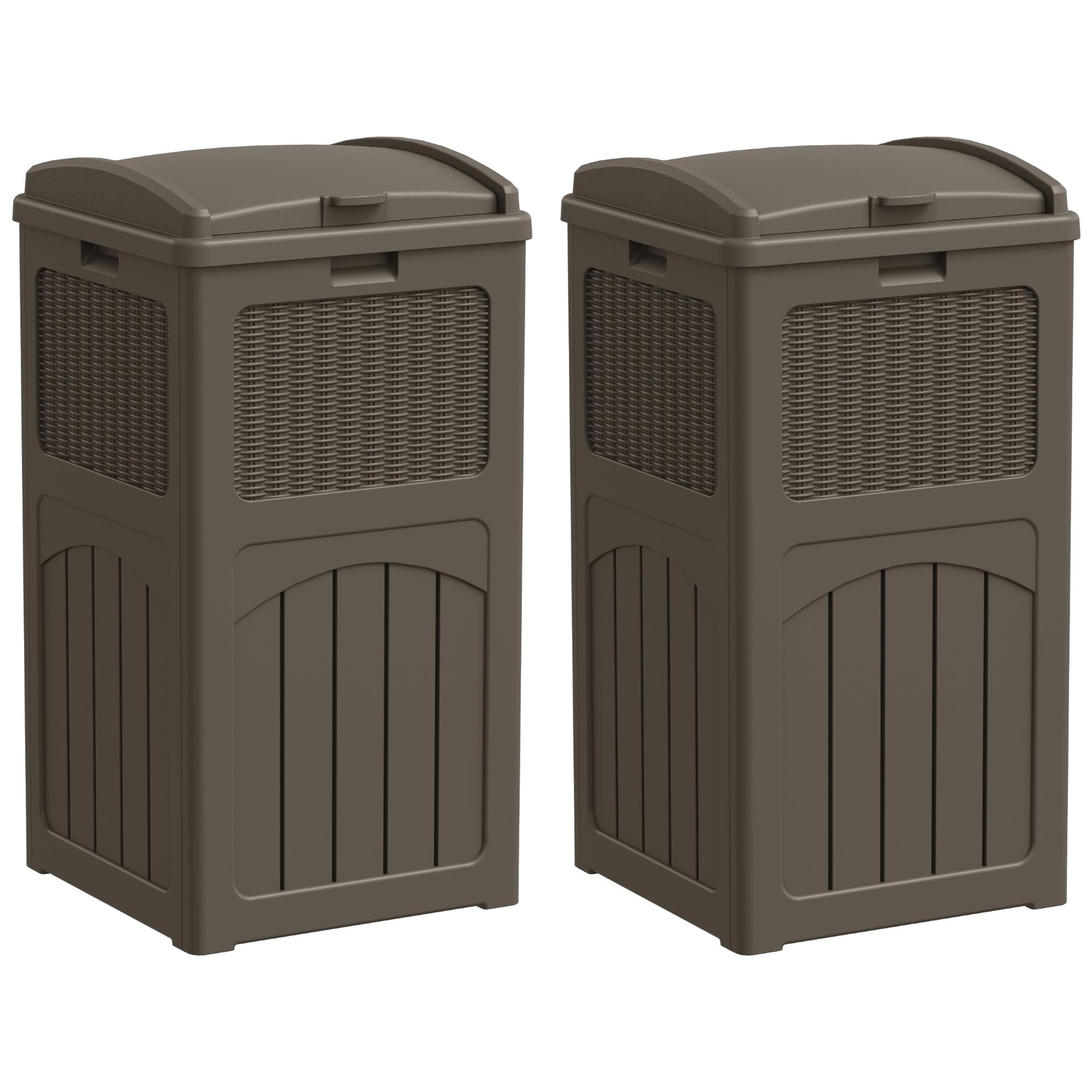 33 Gallon Outdoor Trash Can with Lid