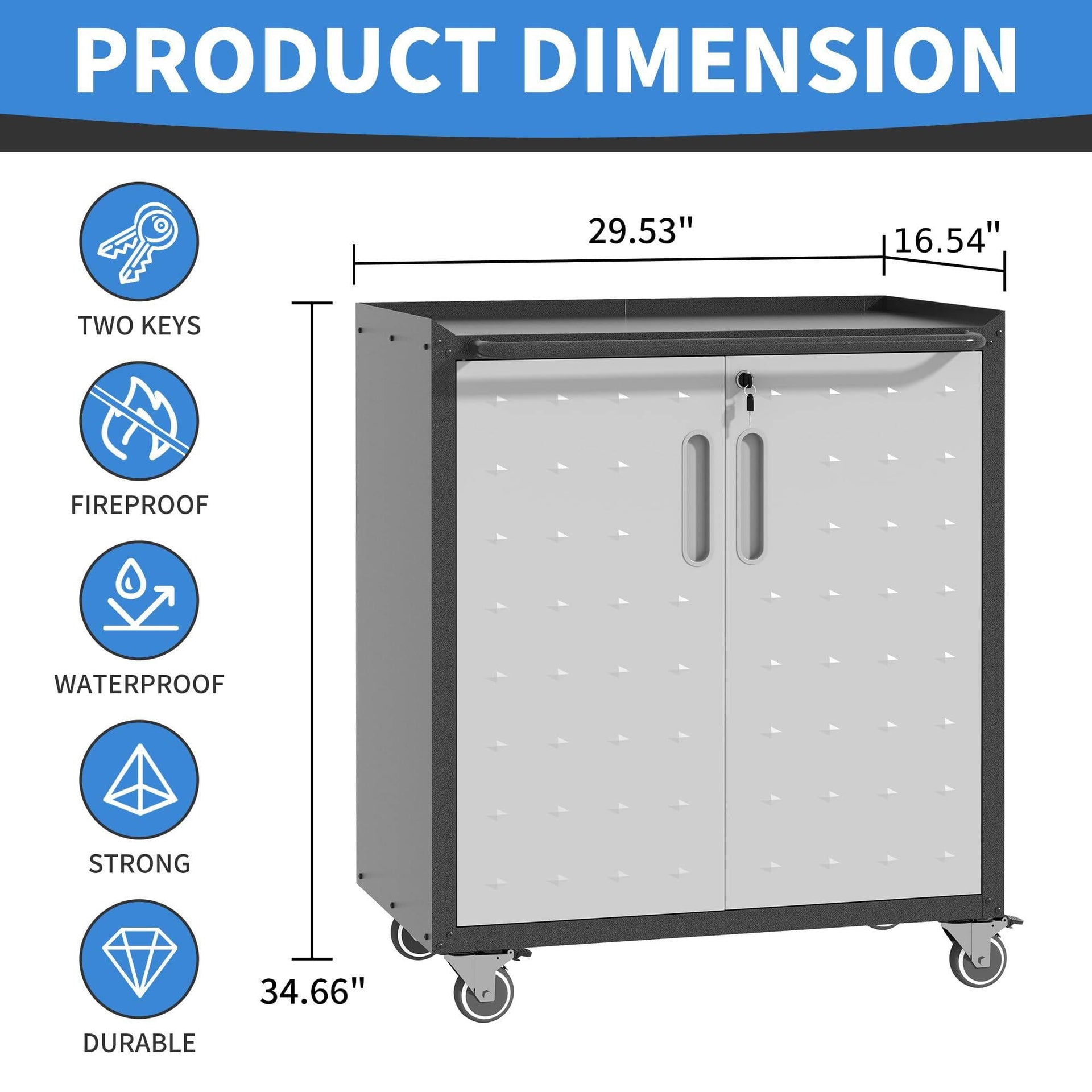Metal Storage Cabinet for Garage