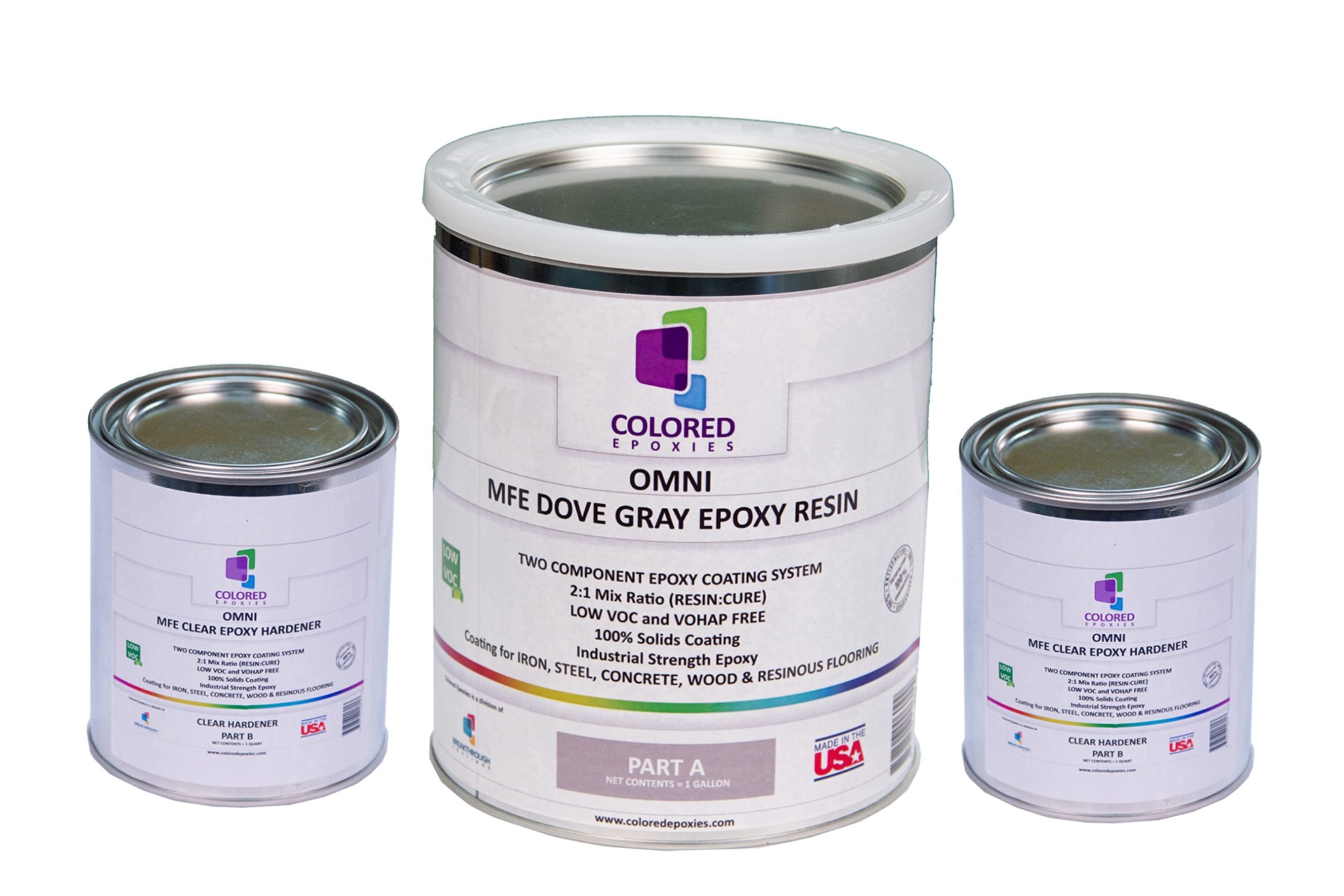 Dove Gray Epoxy Resin for Bar Tops (1920 Fl Oz)