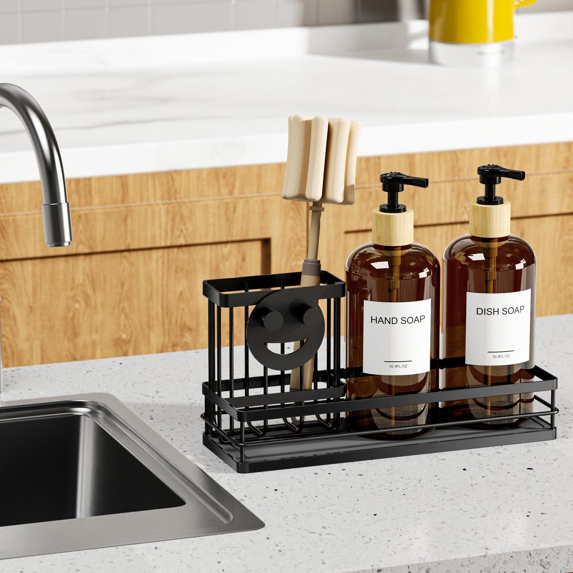 Kitchen Dish Soap Dispenser Set