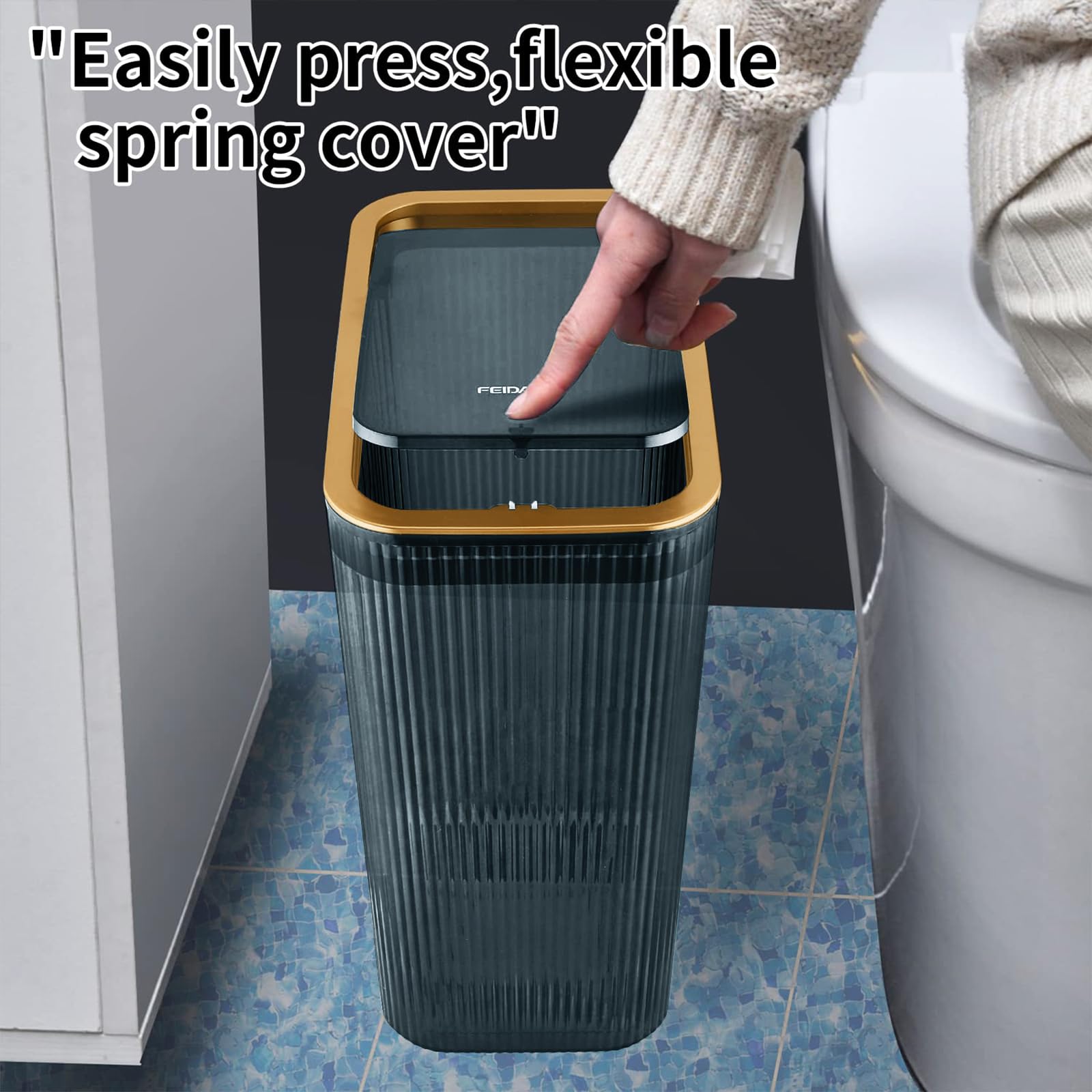 Garbage Can Bathroom Trash Cans with Lids