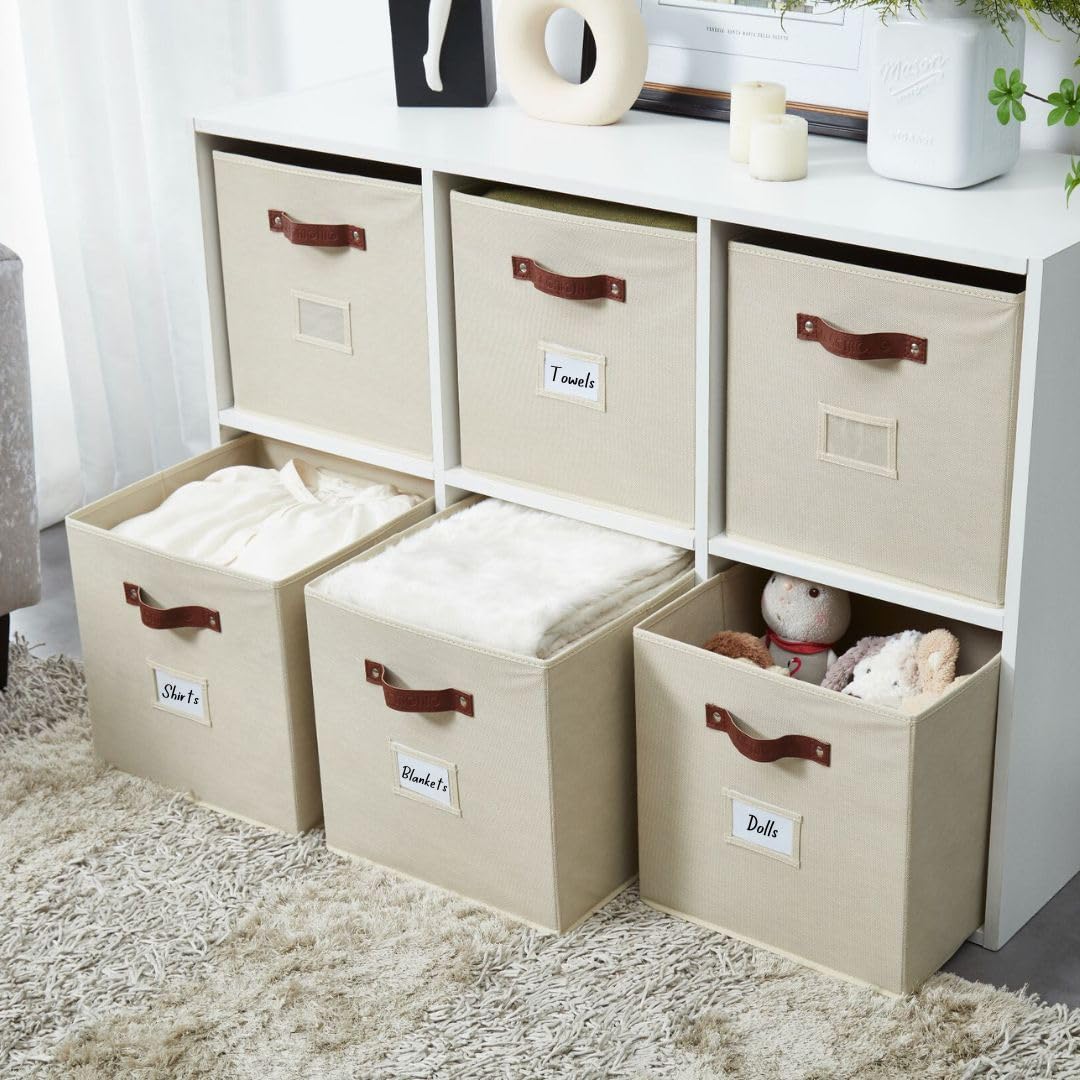 Storage Bins Cube Storage Bin with Labels (2 Count)