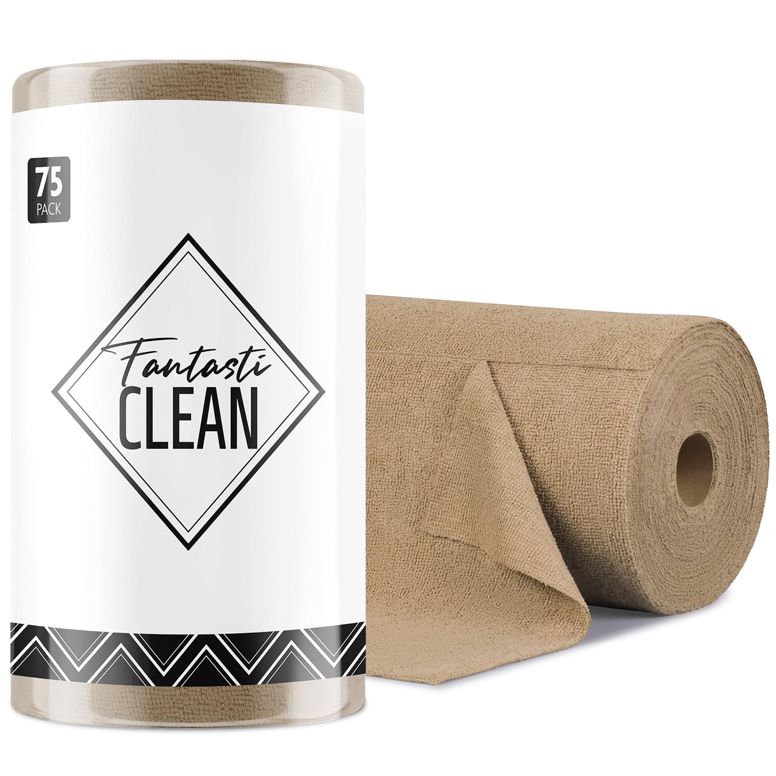 Microfiber Cleaning Cloth Roll (75 Count)