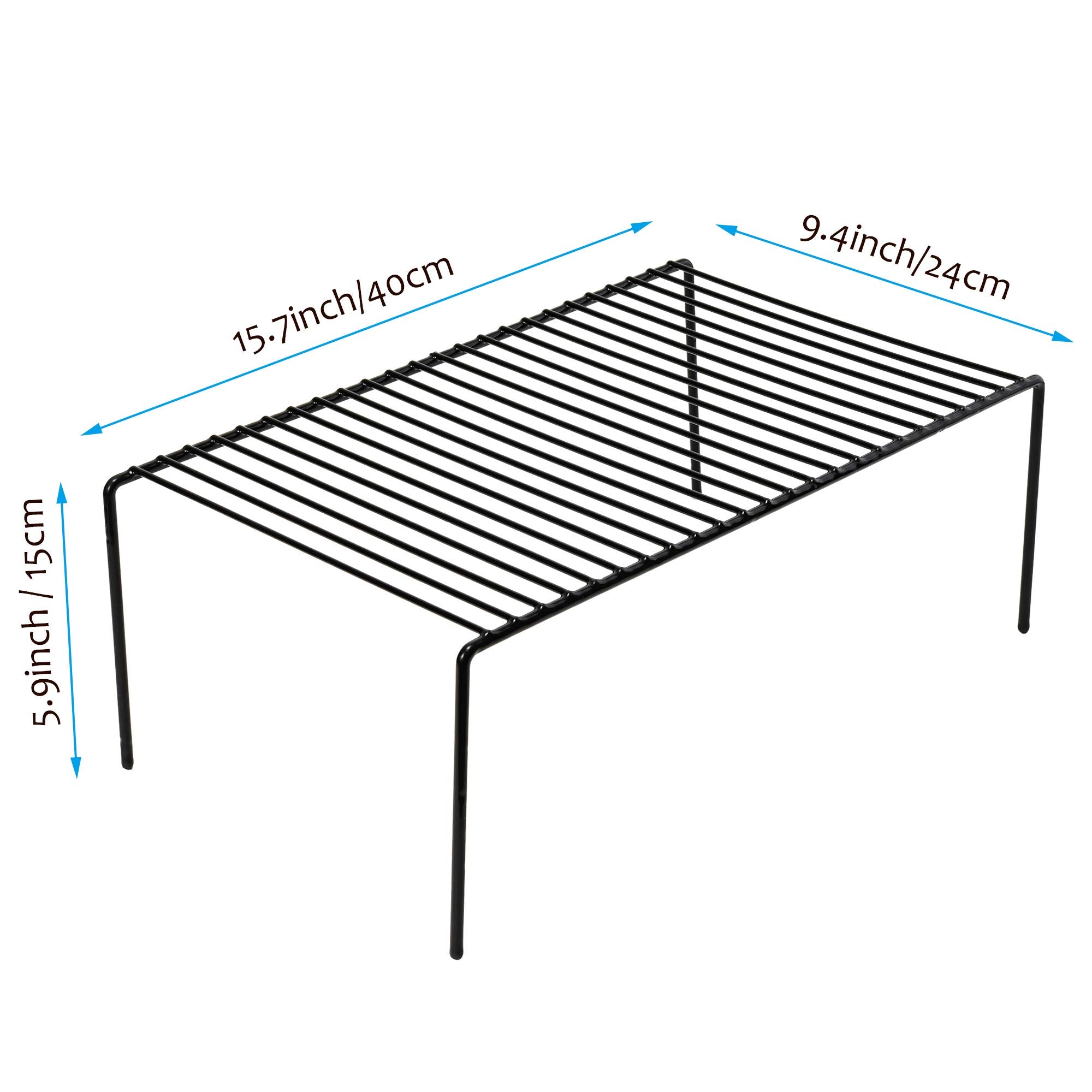 Kitchen Cabinet Shelf Organizer Set of 2 (4 Count)