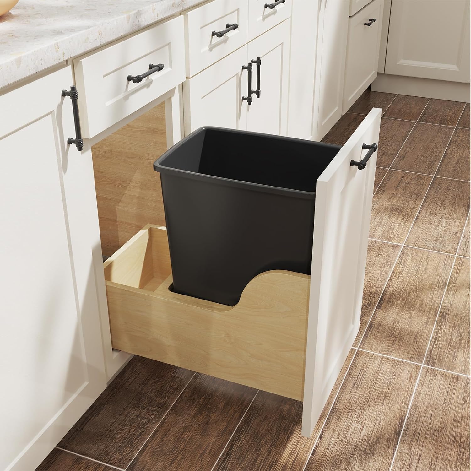 35QT Kitchen Trash Can (2 Count)