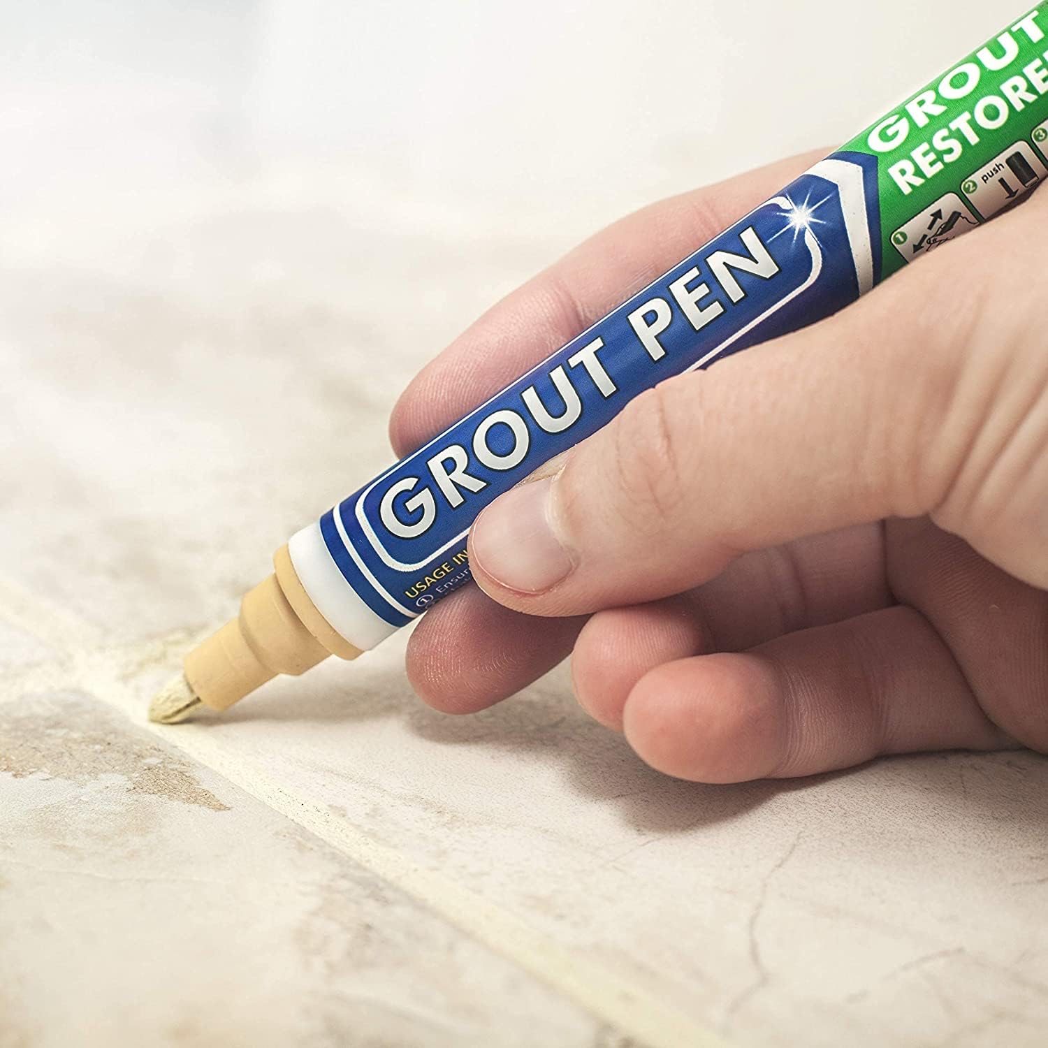 Grout Pen Cream Tile Grout Paint Marker (2 Count)