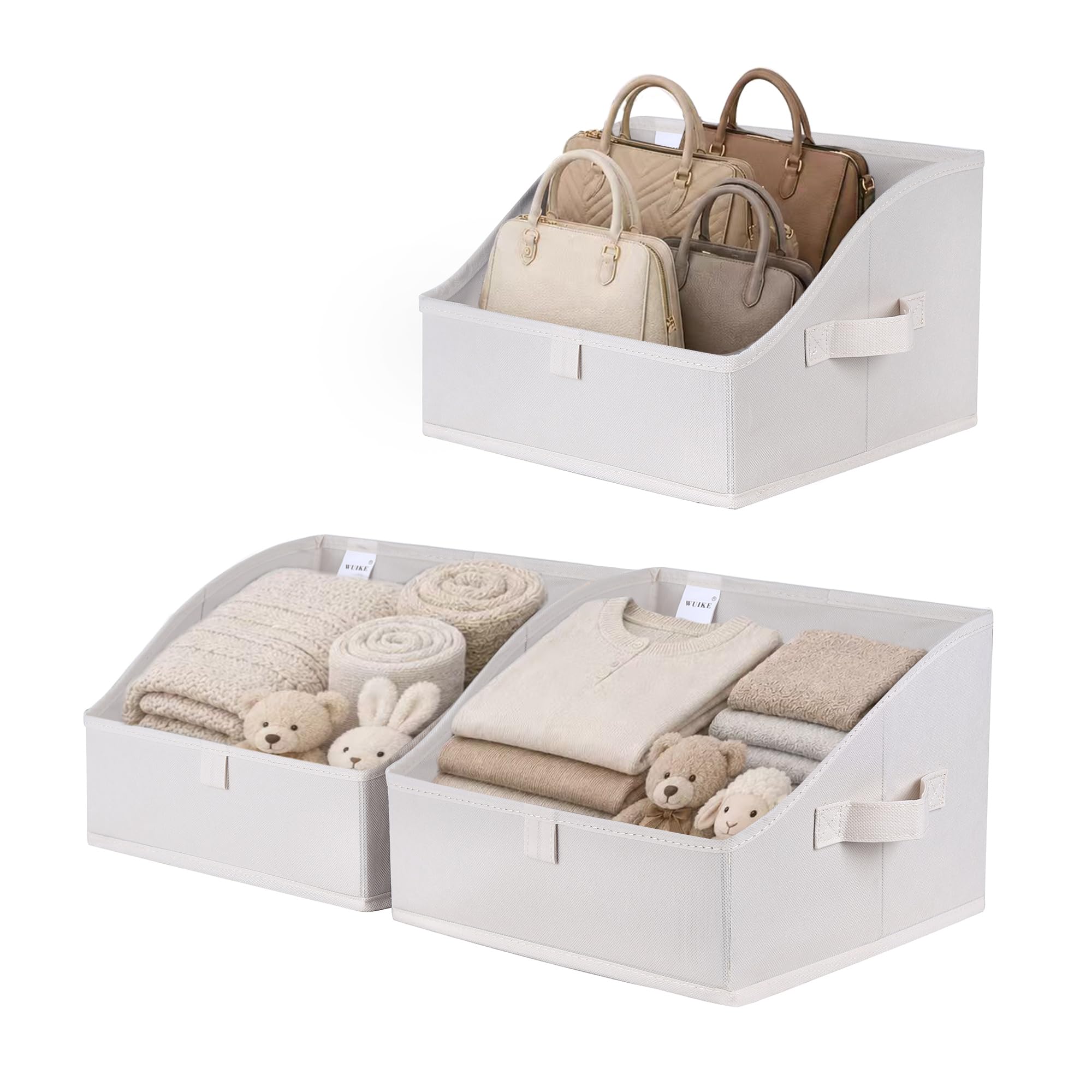 3 Pack Large Closet Storage Bins (3 Count)