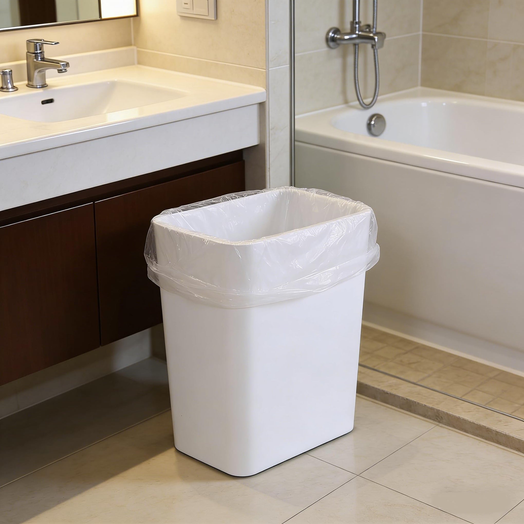 Plastic Trash Wastebasket 3 (3 Count)