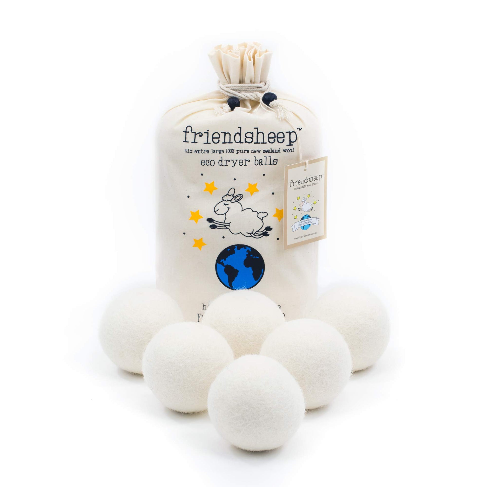 Wool Dryer Balls (6 Count)