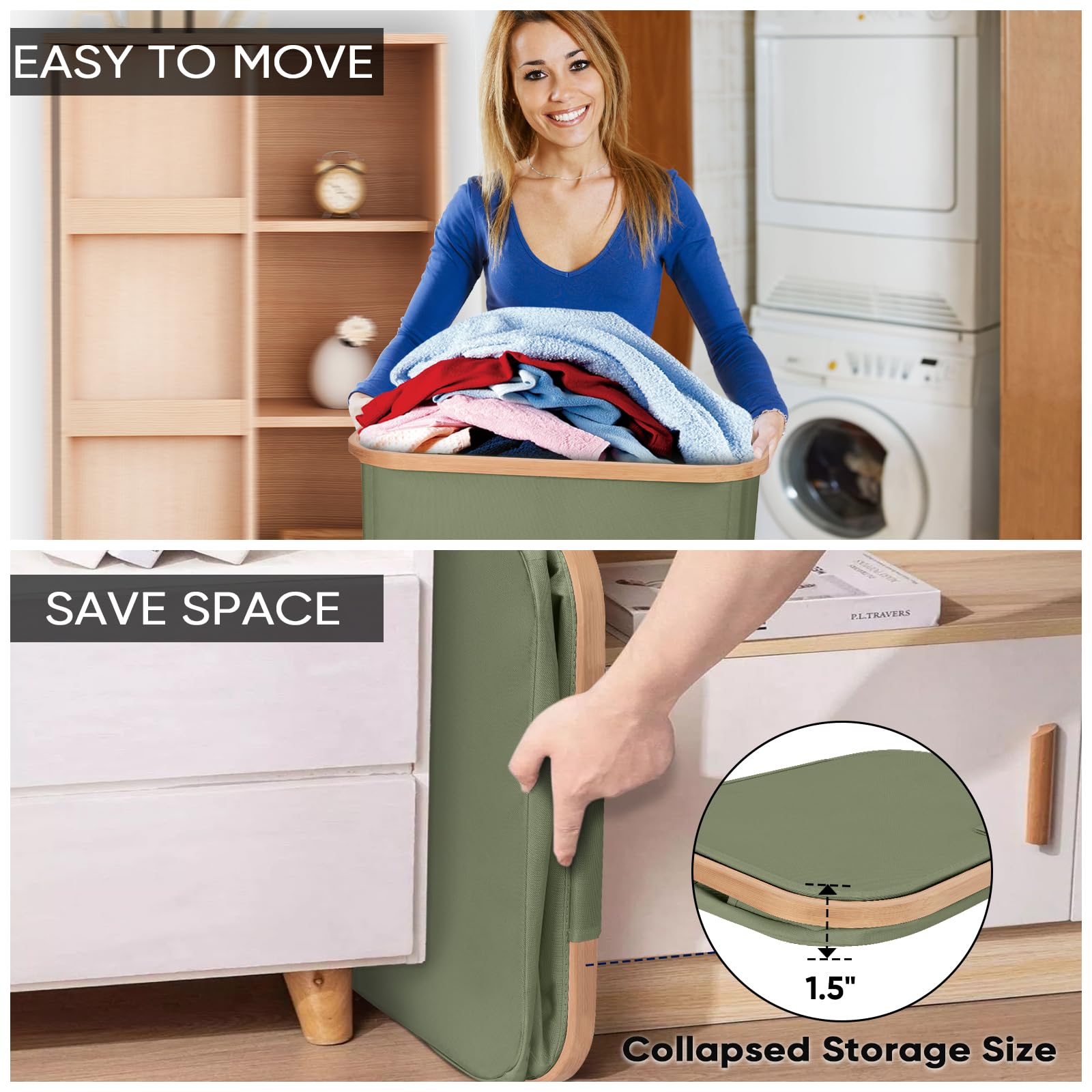 Laundry Hamper with Lid