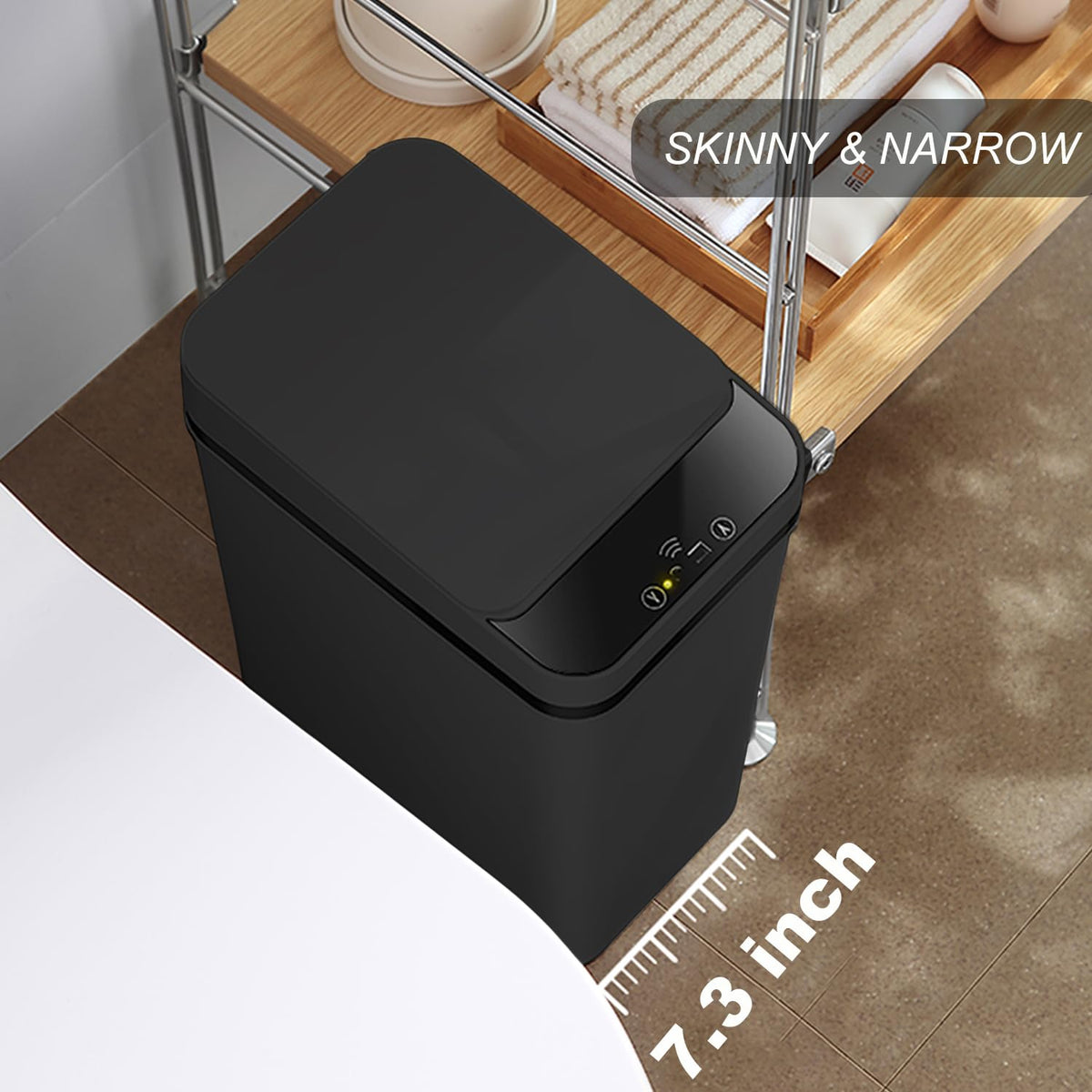 4 Gallons Bathroom Trash Can Automatic Touchless