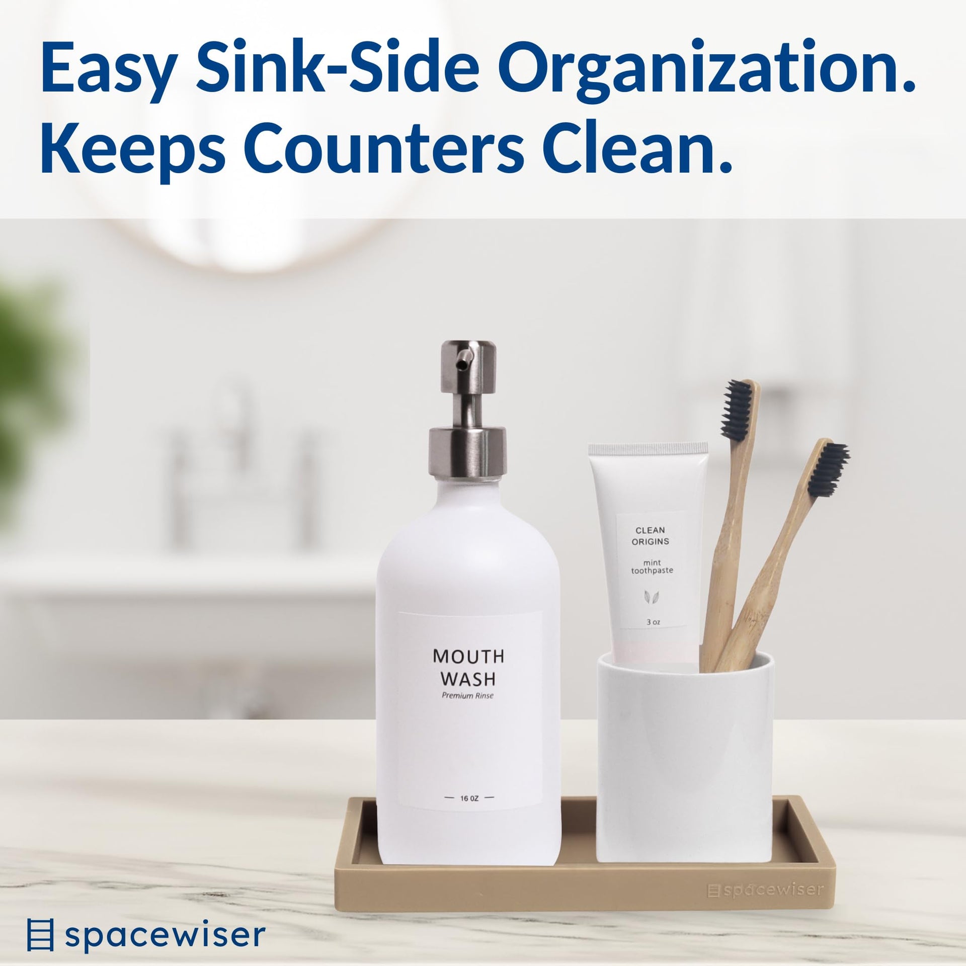 Countertop & Vanity Silicone Tray